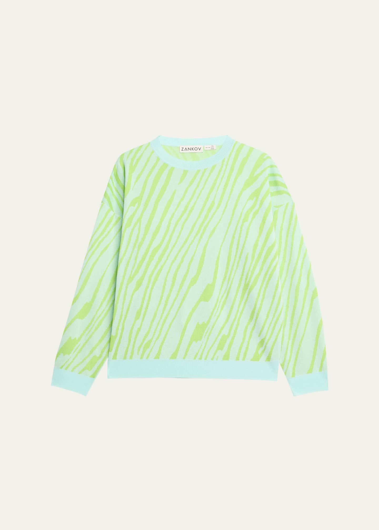 ZANKOV Caro Abstract Stripe Sweater Image 1 of 5