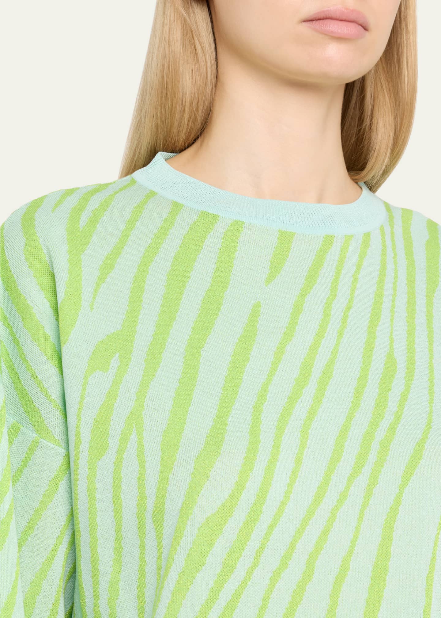 ZANKOV Caro Abstract Stripe Sweater Image 5 of 5