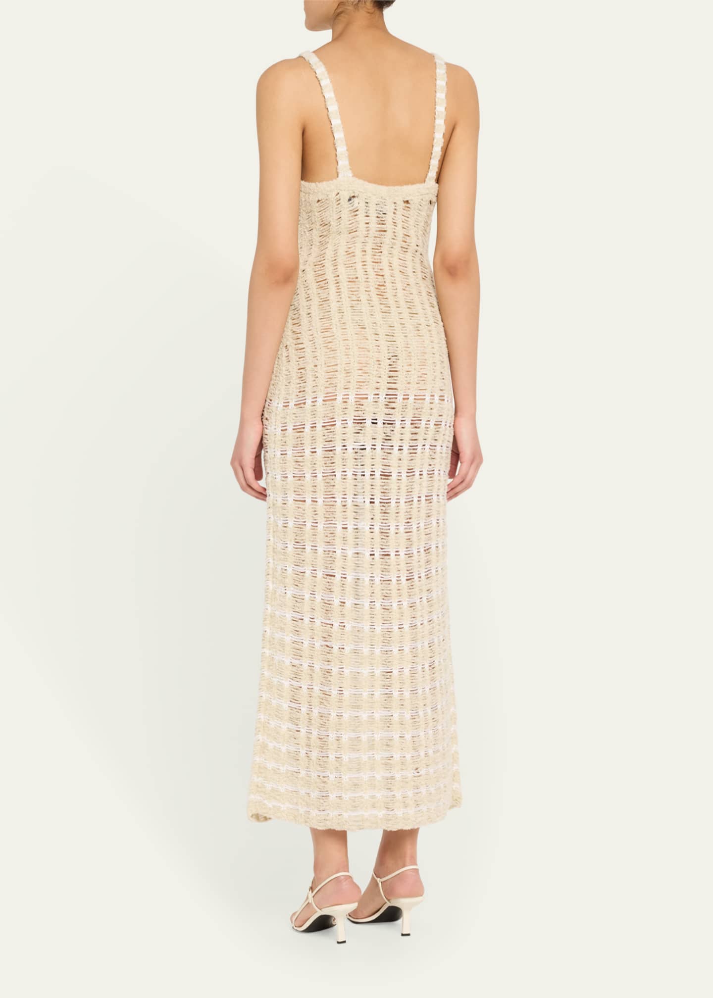 ZANKOV Libania Ice Stripe Knit Dress Image 3 of 5