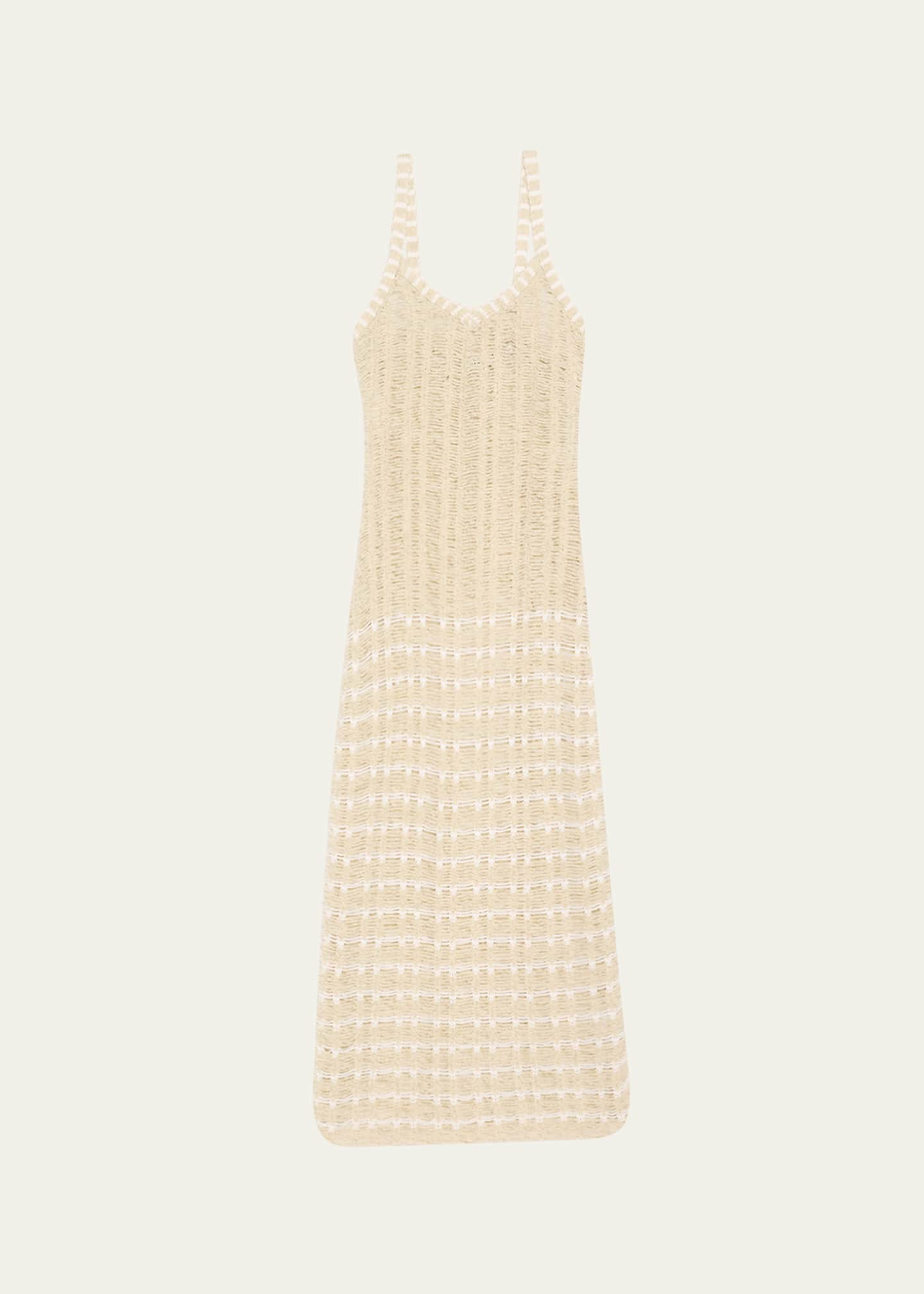 ZANKOV Libania Ice Stripe Knit Dress Image 1 of 5