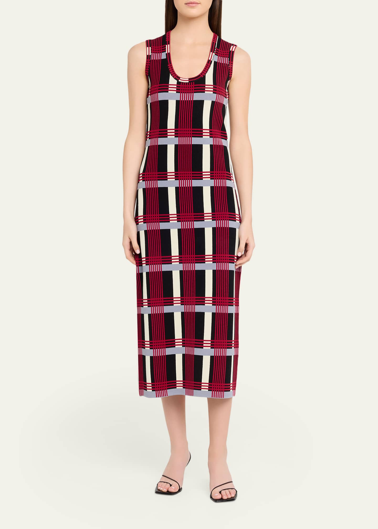 knee length dresses for ladies SPANXsmooth™ Jersey Scoop Neck Tank Midi Dress main image 1