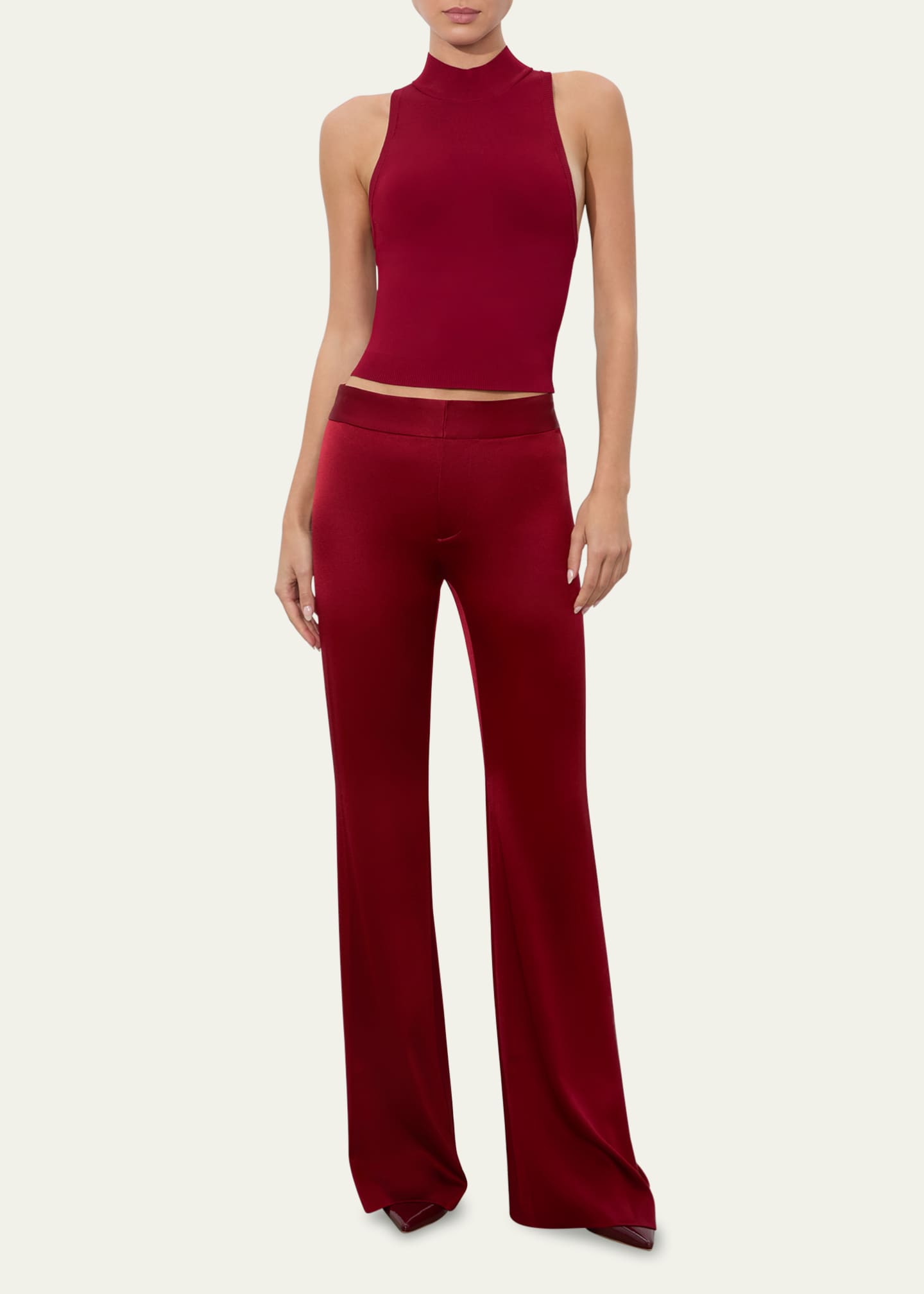 Alice + Olivia Andrew High-Rise Bootcut Slim Pants Image 2 of 5