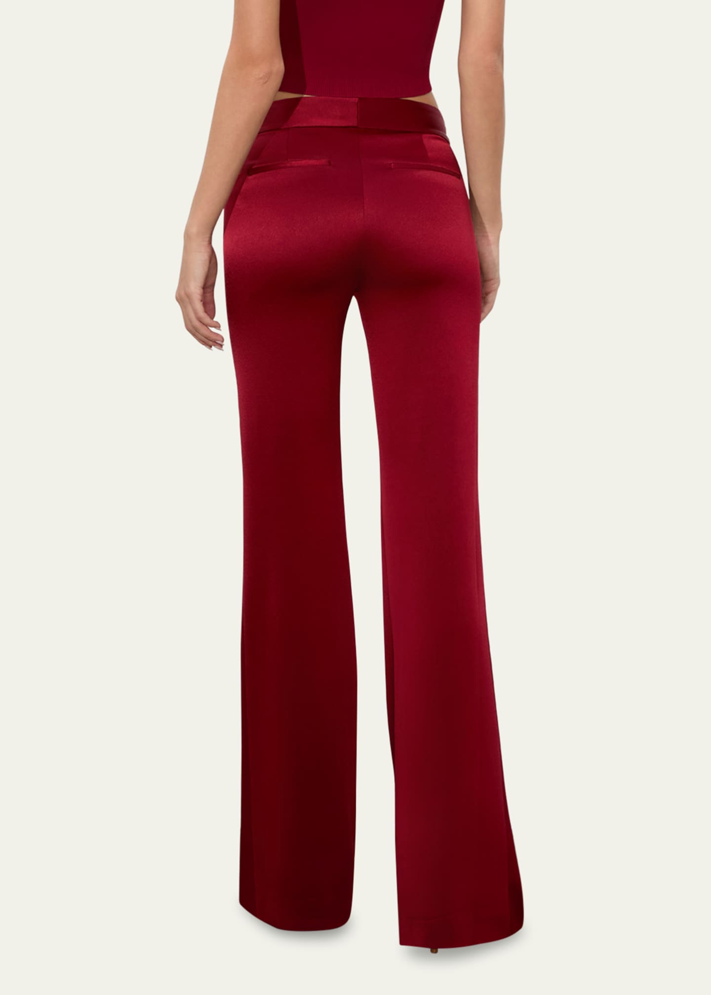 Alice + Olivia Andrew High-Rise Bootcut Slim Pants Image 3 of 5