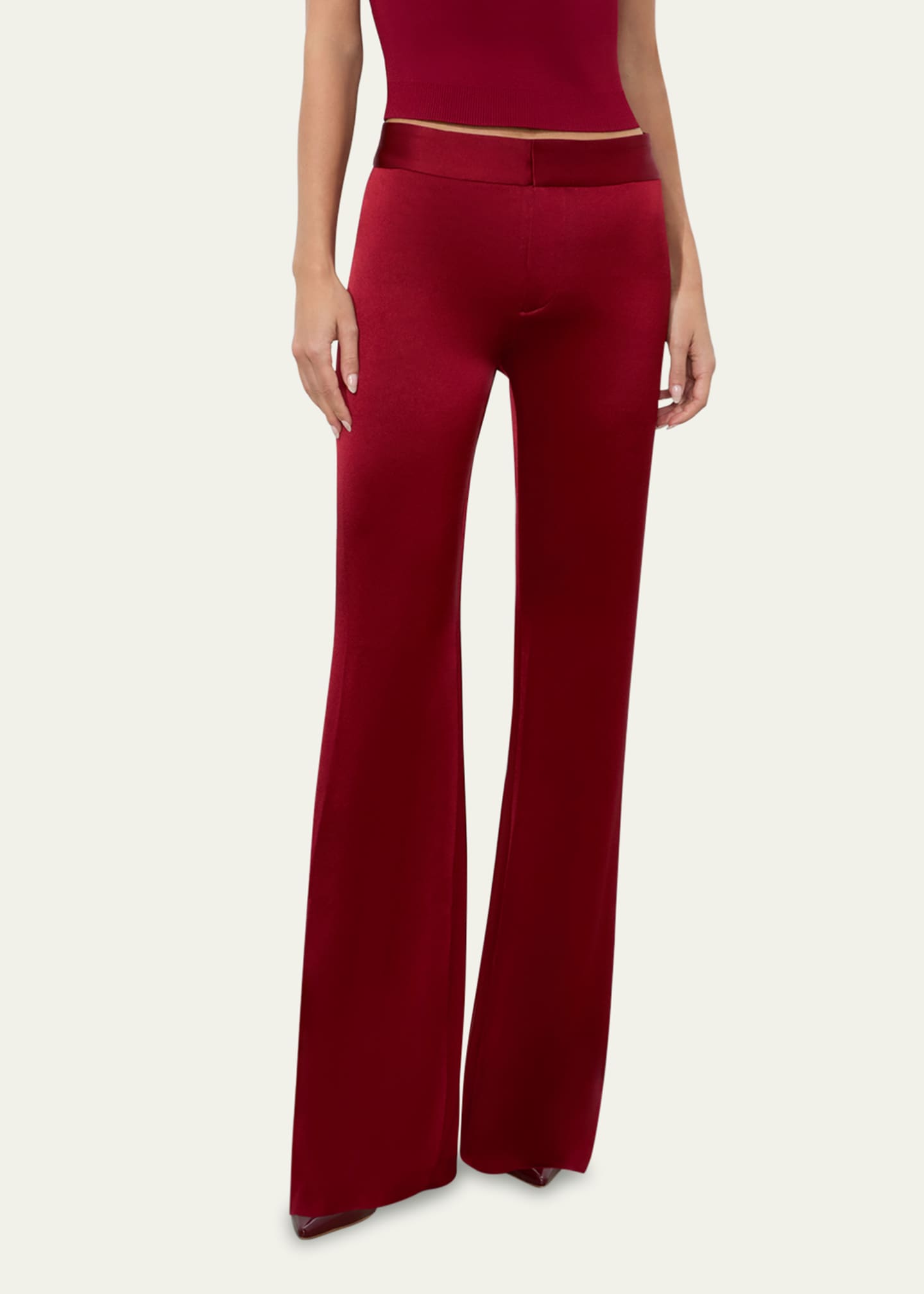 Alice + Olivia Andrew High-Rise Bootcut Slim Pants Image 4 of 5