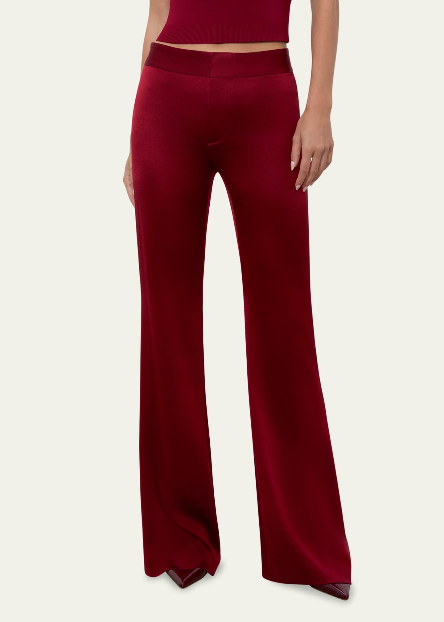 Alice + Olivia Andrew High-Rise Bootcut Slim Pants Image 5 of 5