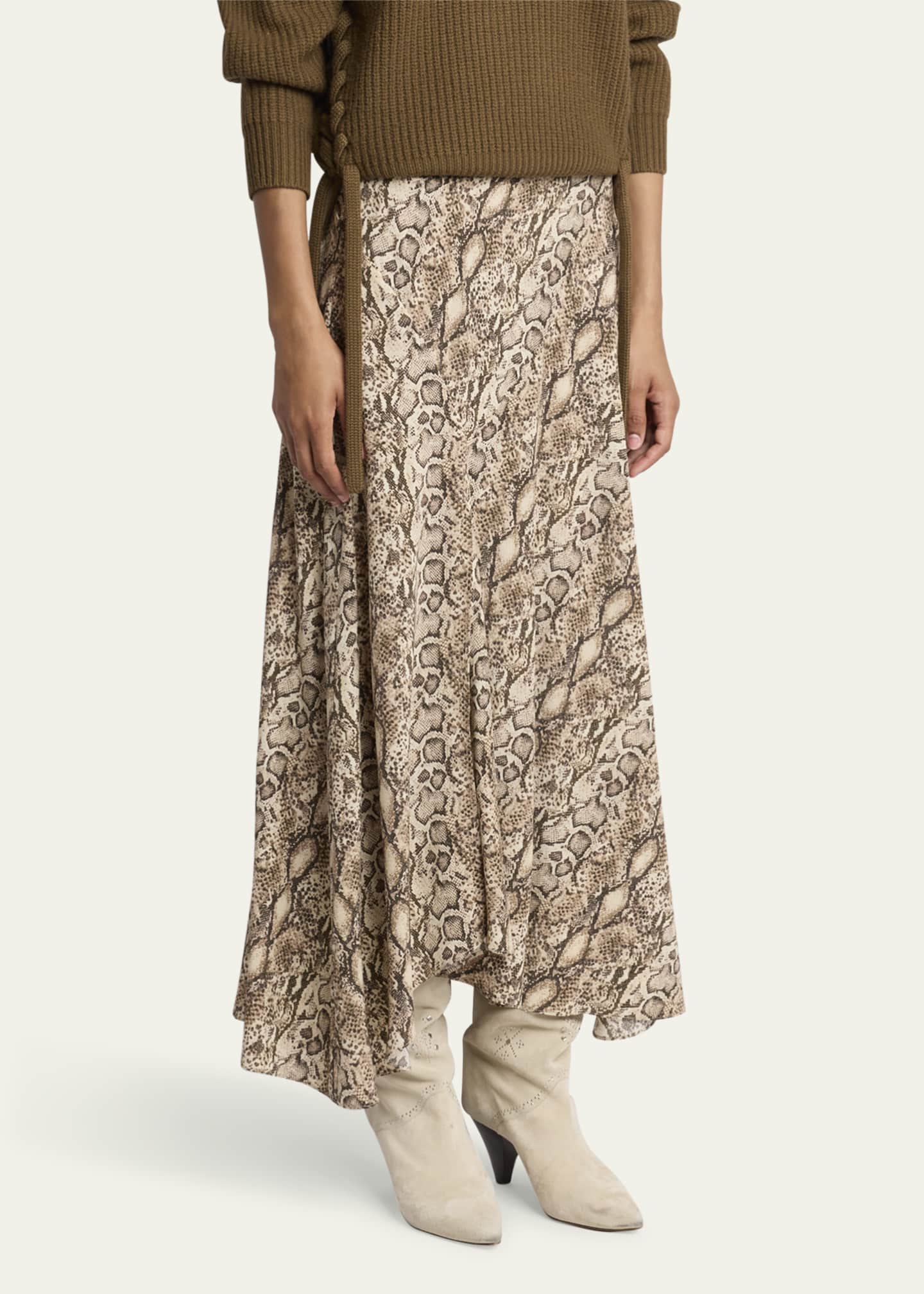 Snakeskin skirt maxi sale