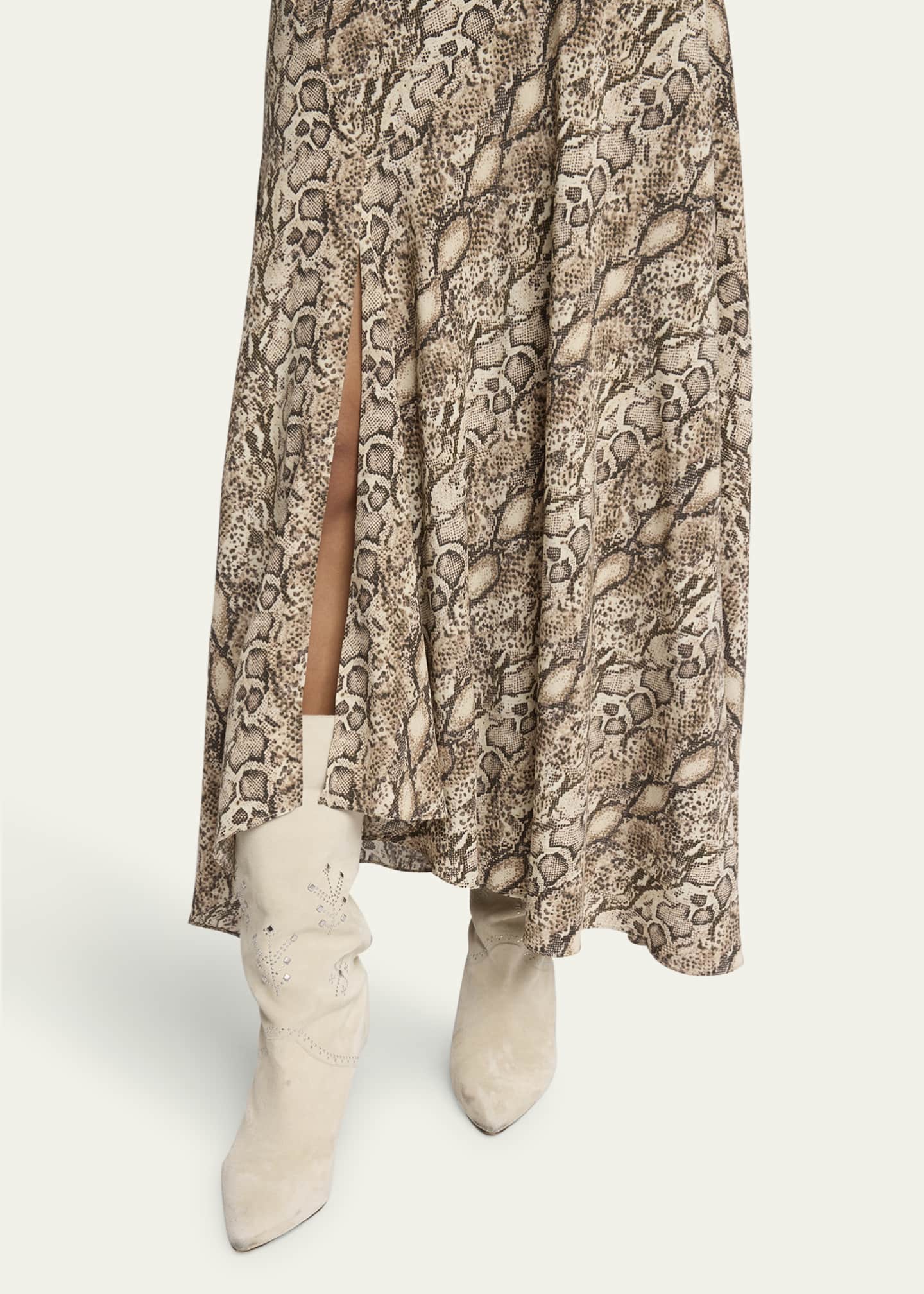 Snakeskin a line skirt on sale