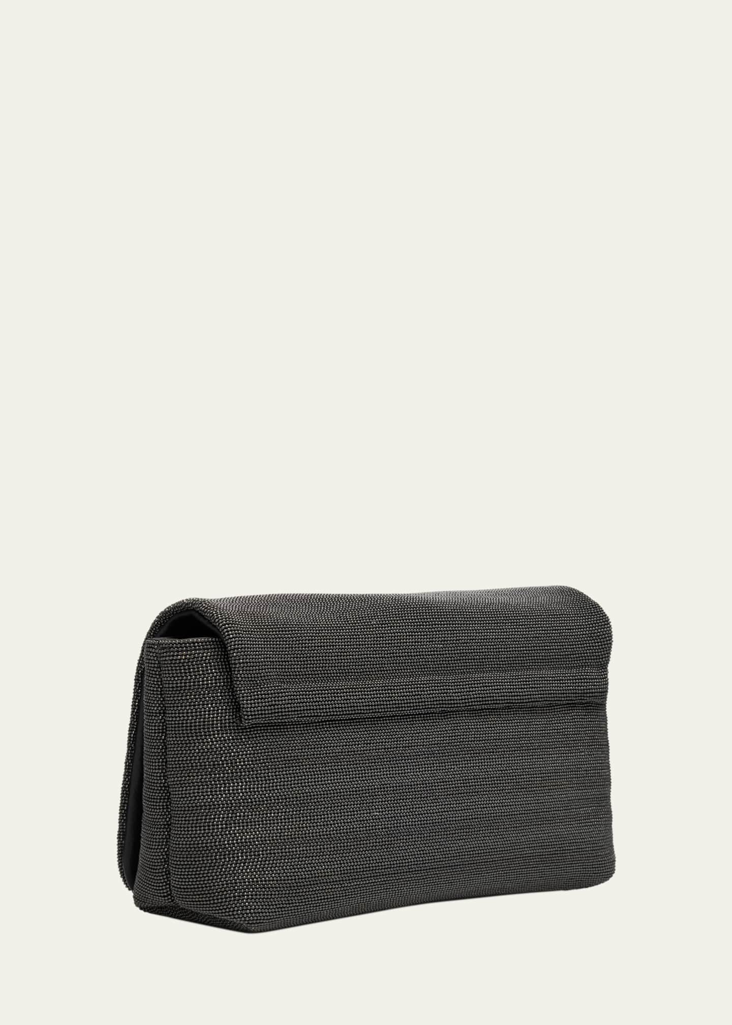 BRUNELLO CUCINELLI Monile leather clutch bag 関税送料込 Brunello Cucinelli Monili Convertible Flap Leather Clutch
