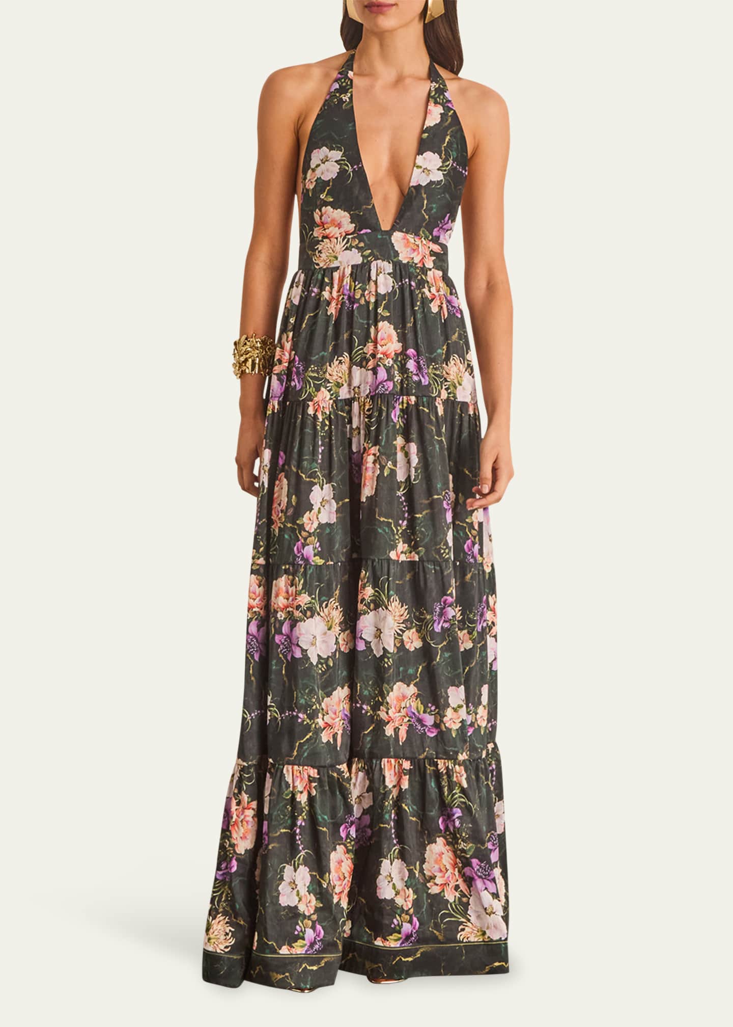 aqua blu australia dress Aqua Blu Moonflower Adele Maxi Dress in Multi – Coco & Lola main image 1