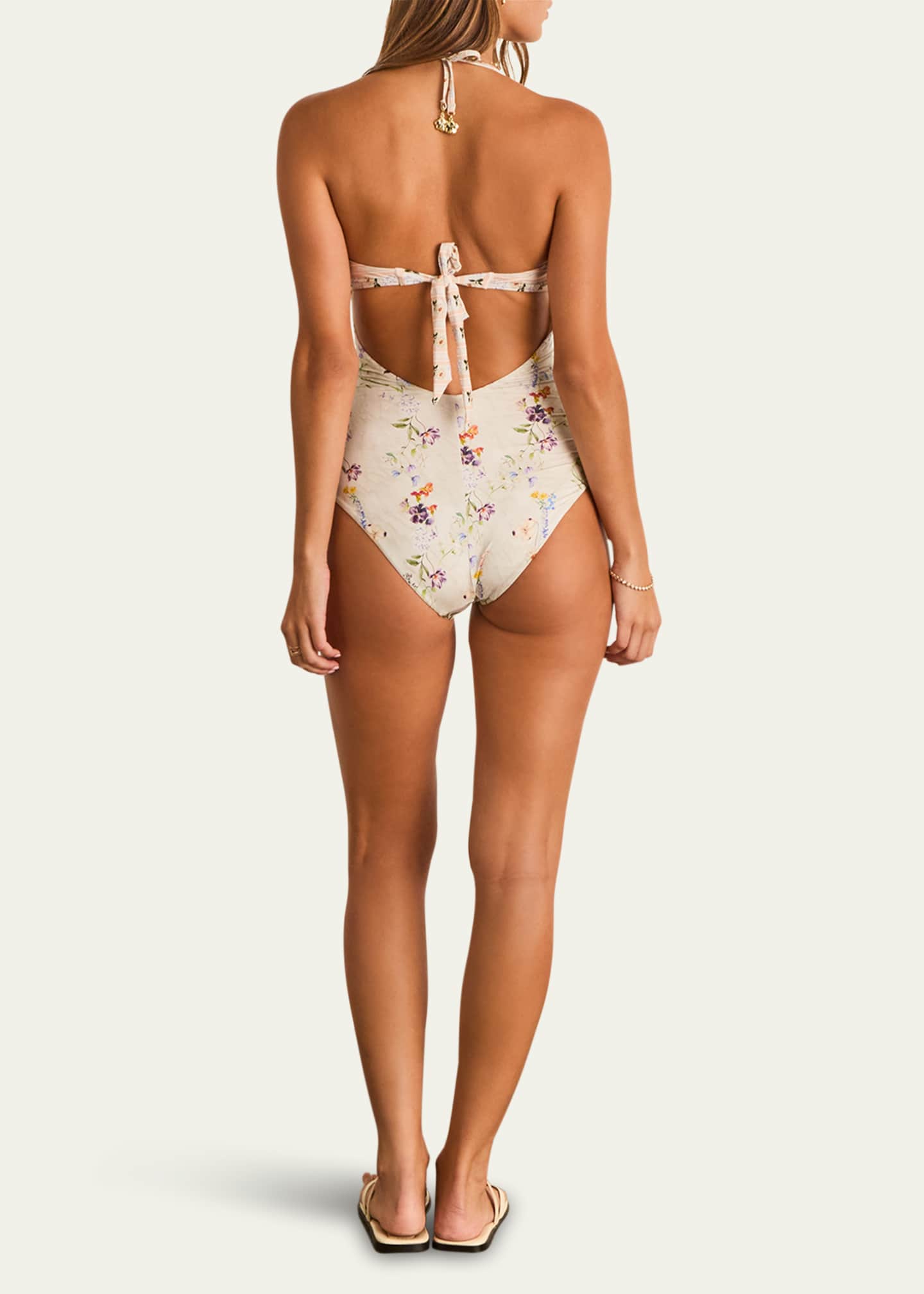 Swim Systems Pressed Petals Bridget Bandeau Bikini Top Large / Multi Color main image 1