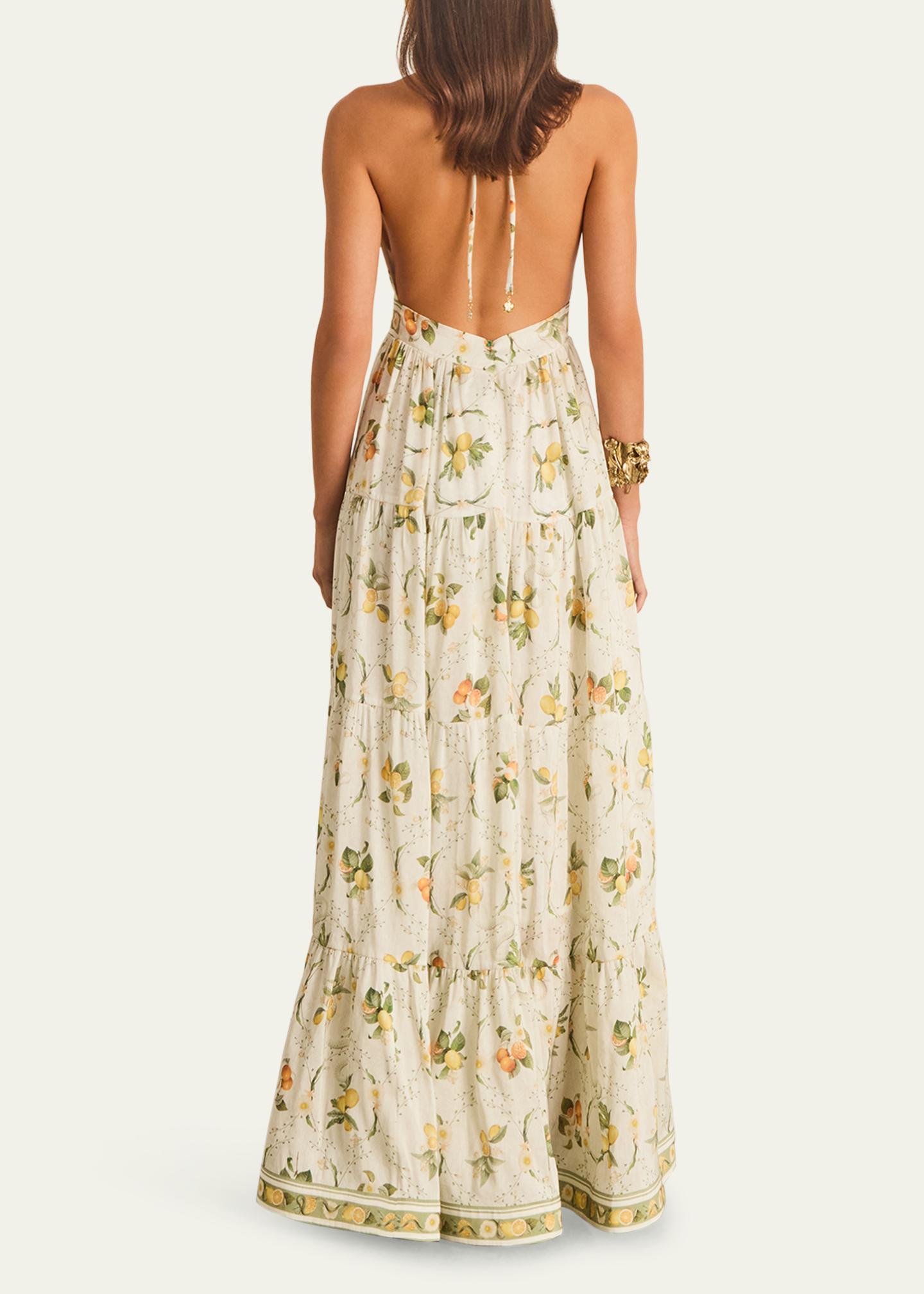 thumbnail image 2 of Sue Backless Halter Maxi Dress 2 of 10