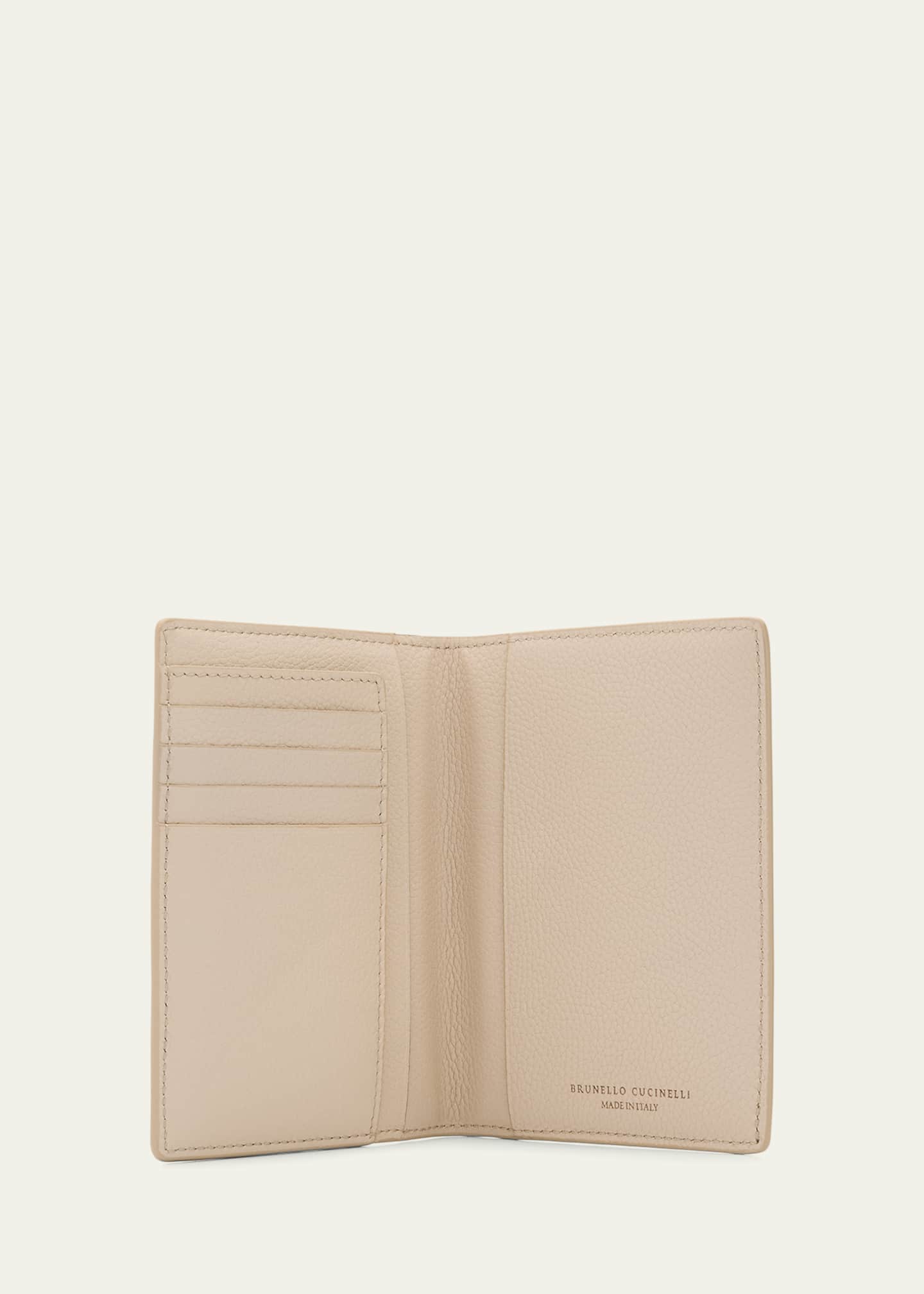 Brunello Cucinelli Flap Leather Card Holder Image 4 of 4