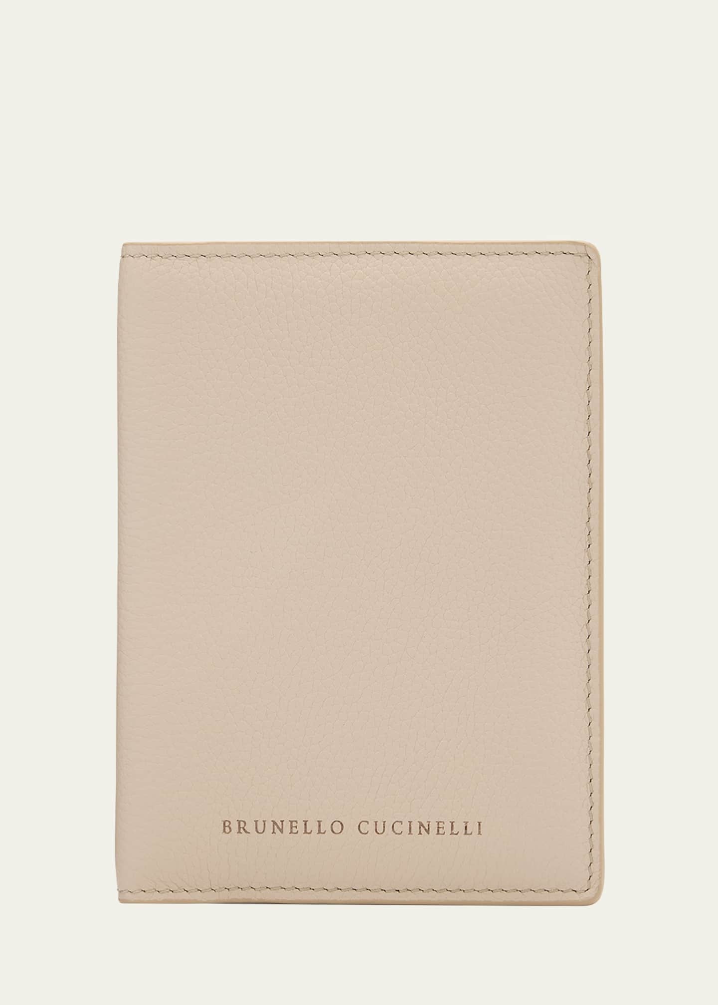 Brunello Cucinelli Flap Leather Card Holder Image 1 of 4