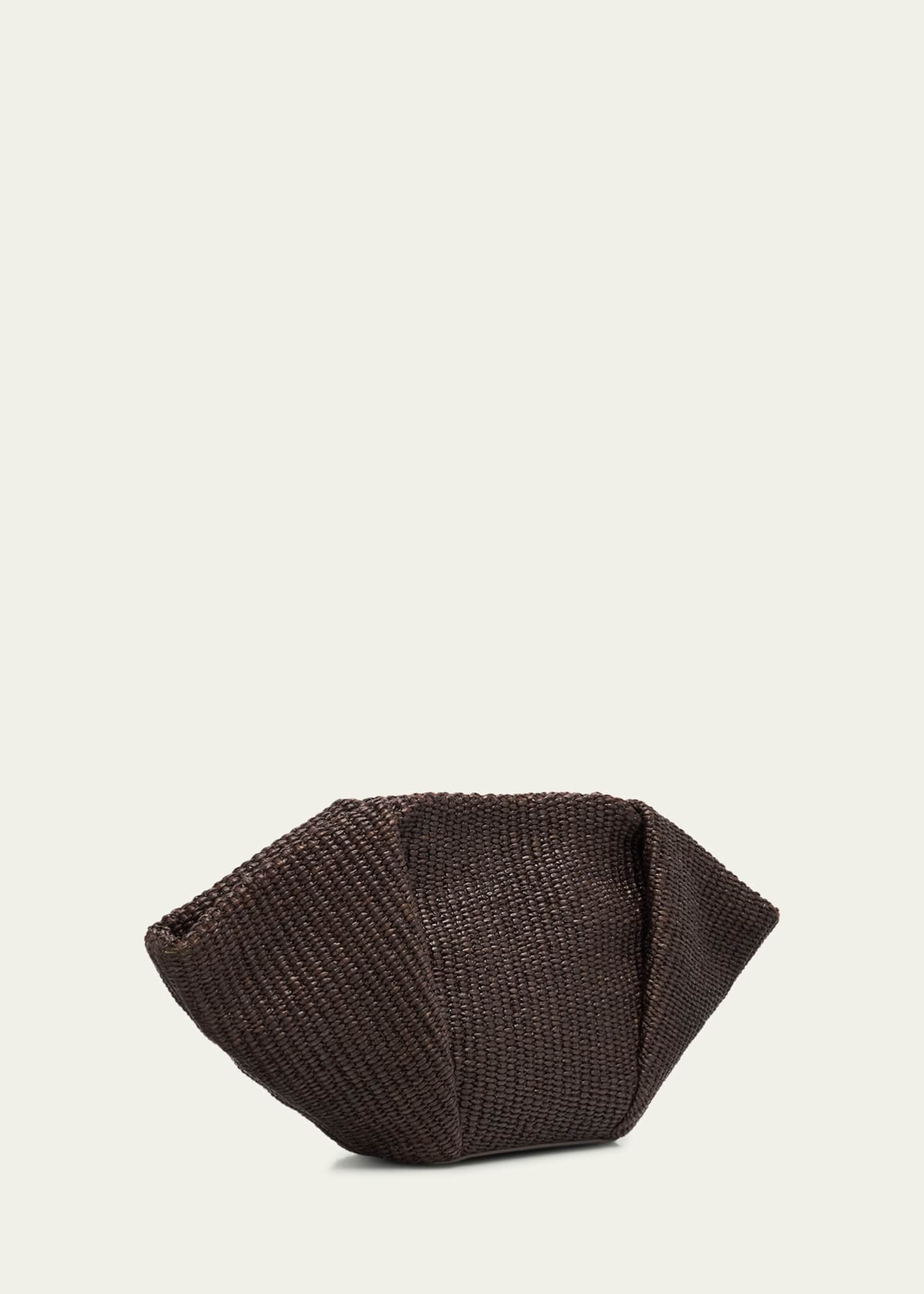 Brunello Cucinelli Fan Raffia Clutch Bag Image 3 of 6