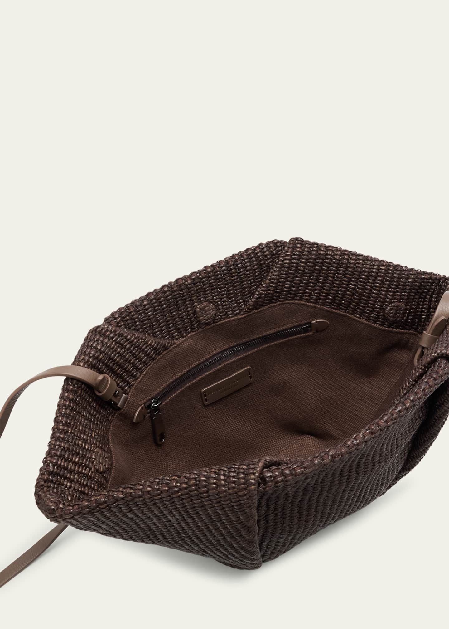 Brunello Cucinelli Fan Raffia Clutch Bag Image 4 of 6