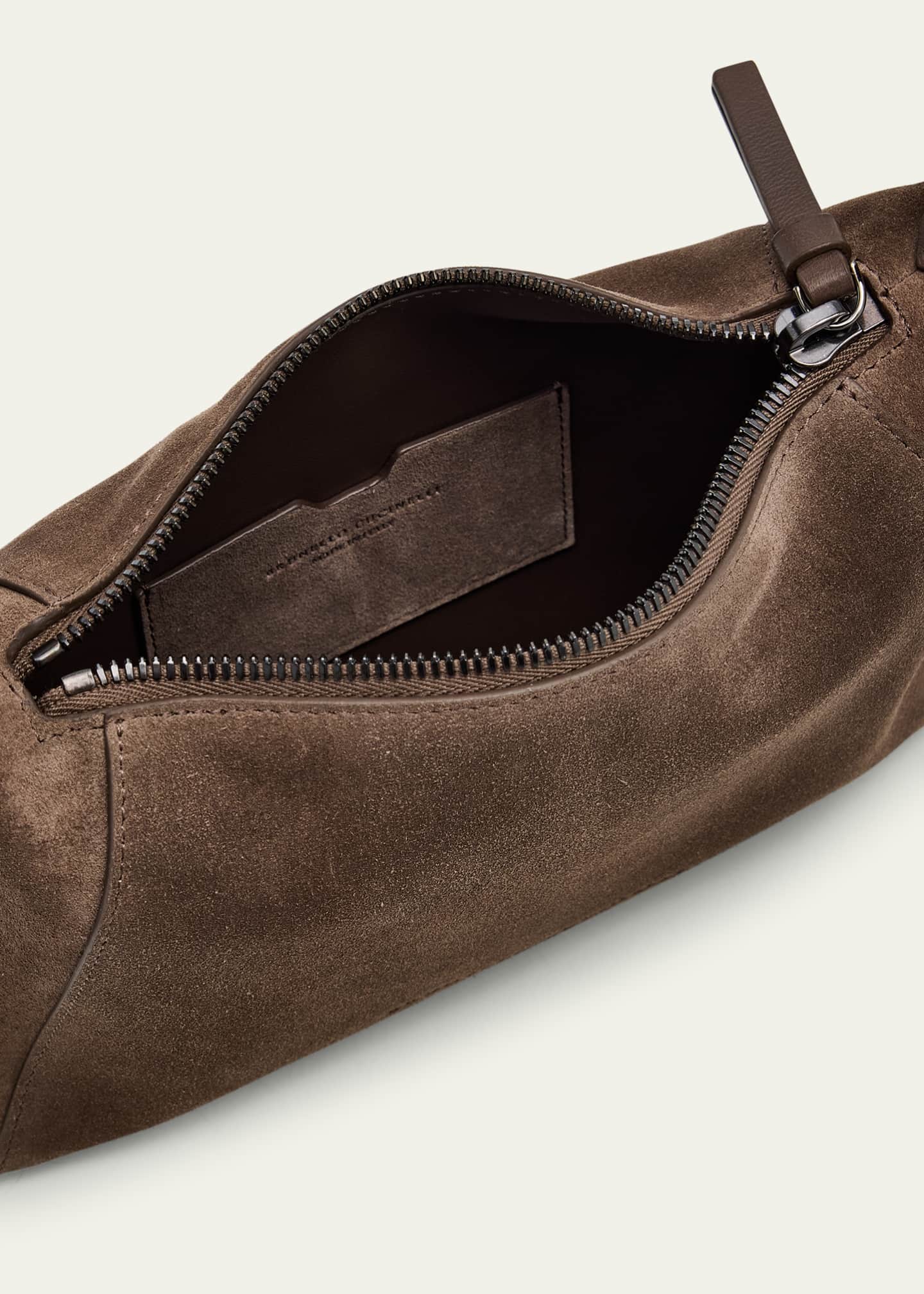 Brunello Cucinelli Monili Zip Leather Shoulder Bag Image 4 of 6