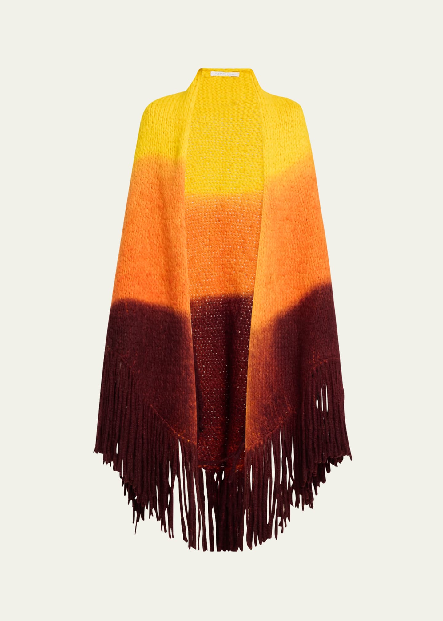 Gabriela Hearst Lauren Dip-Dye Fringe Cashmere Wrap Image 1 of 5