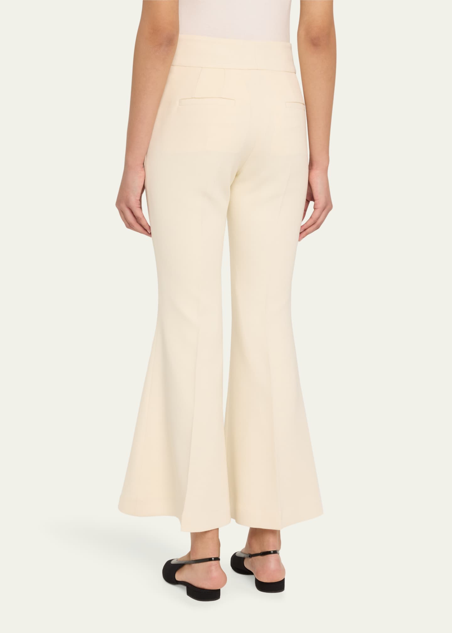 Gabriela Hearst Marsh Flared Wool Pants Image 3 of 5
