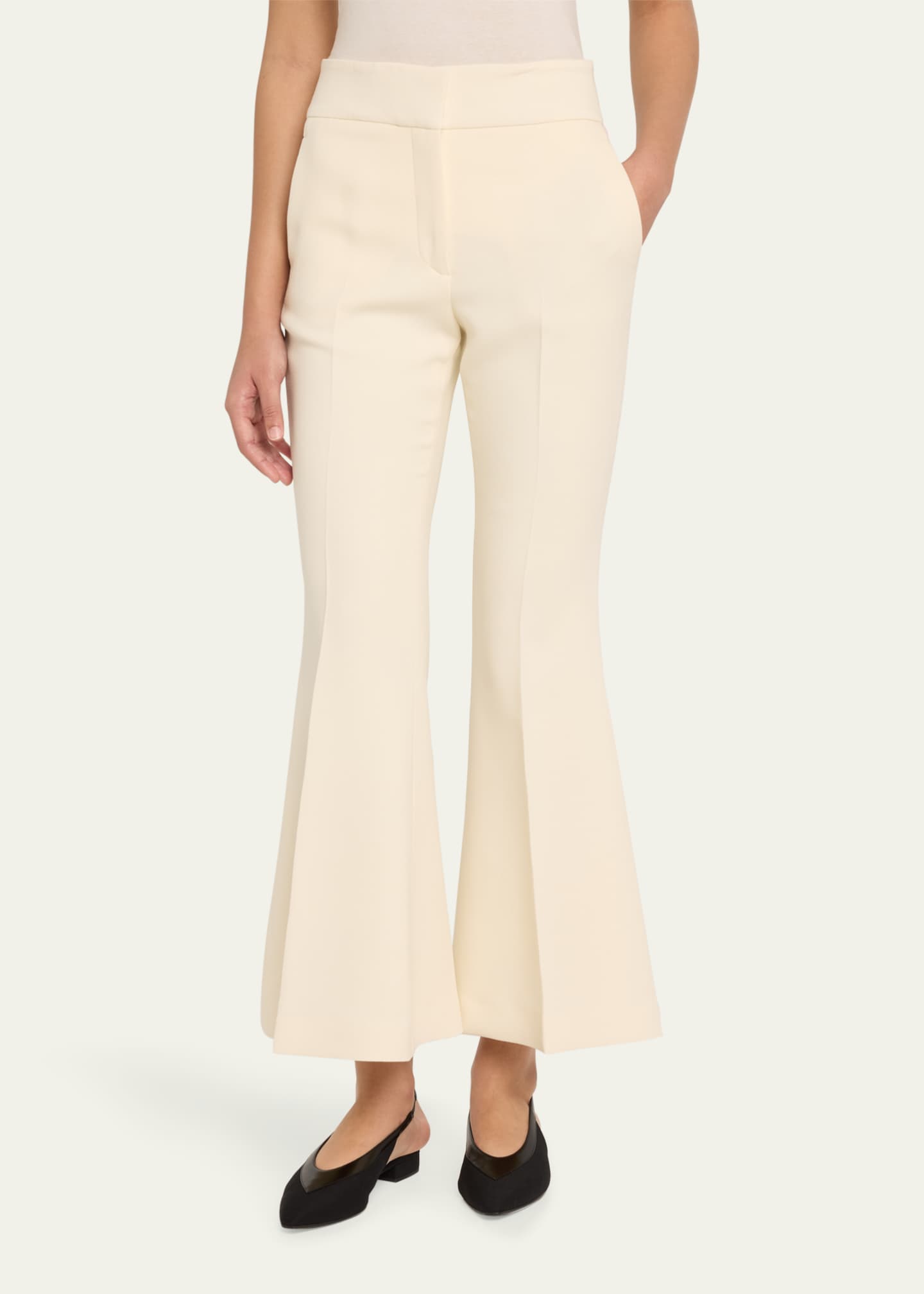 Gabriela Hearst Marsh Flared Wool Pants Image 4 of 5