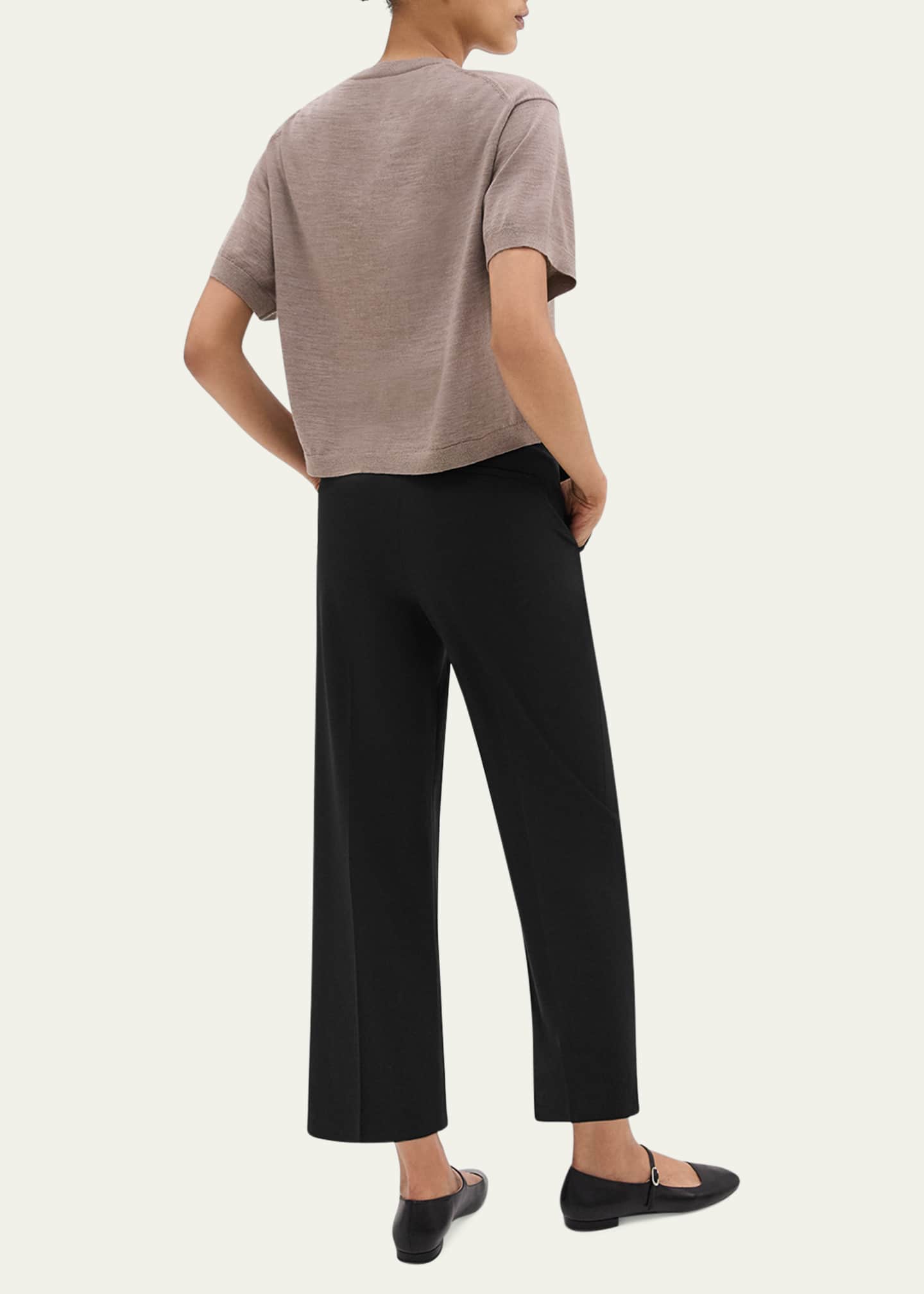 Theory High-Waist Straight Pants Image 3 of 4