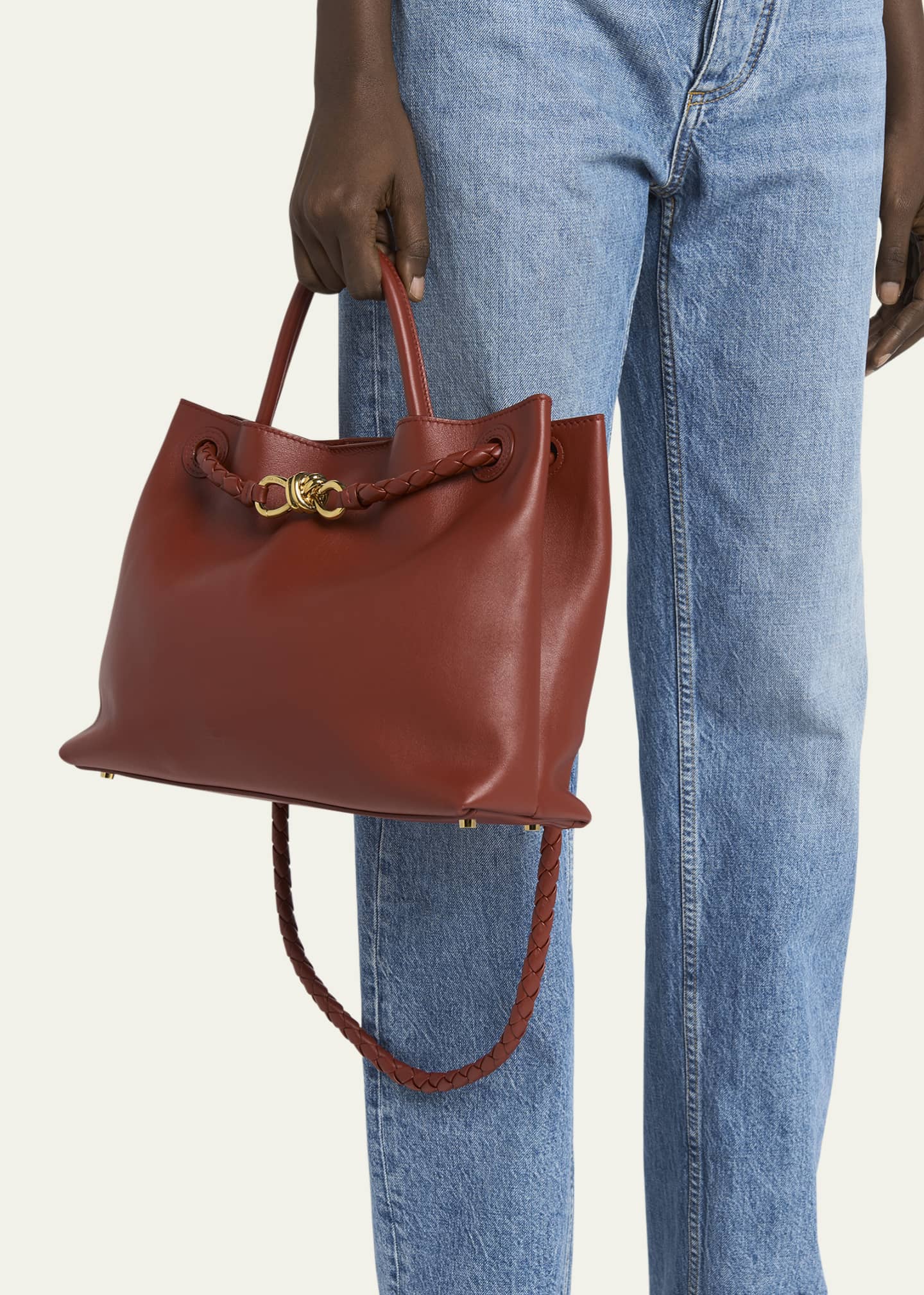 Bottega Veneta Medium Andiamo Leather Shoulder Bag Image 2 of 6