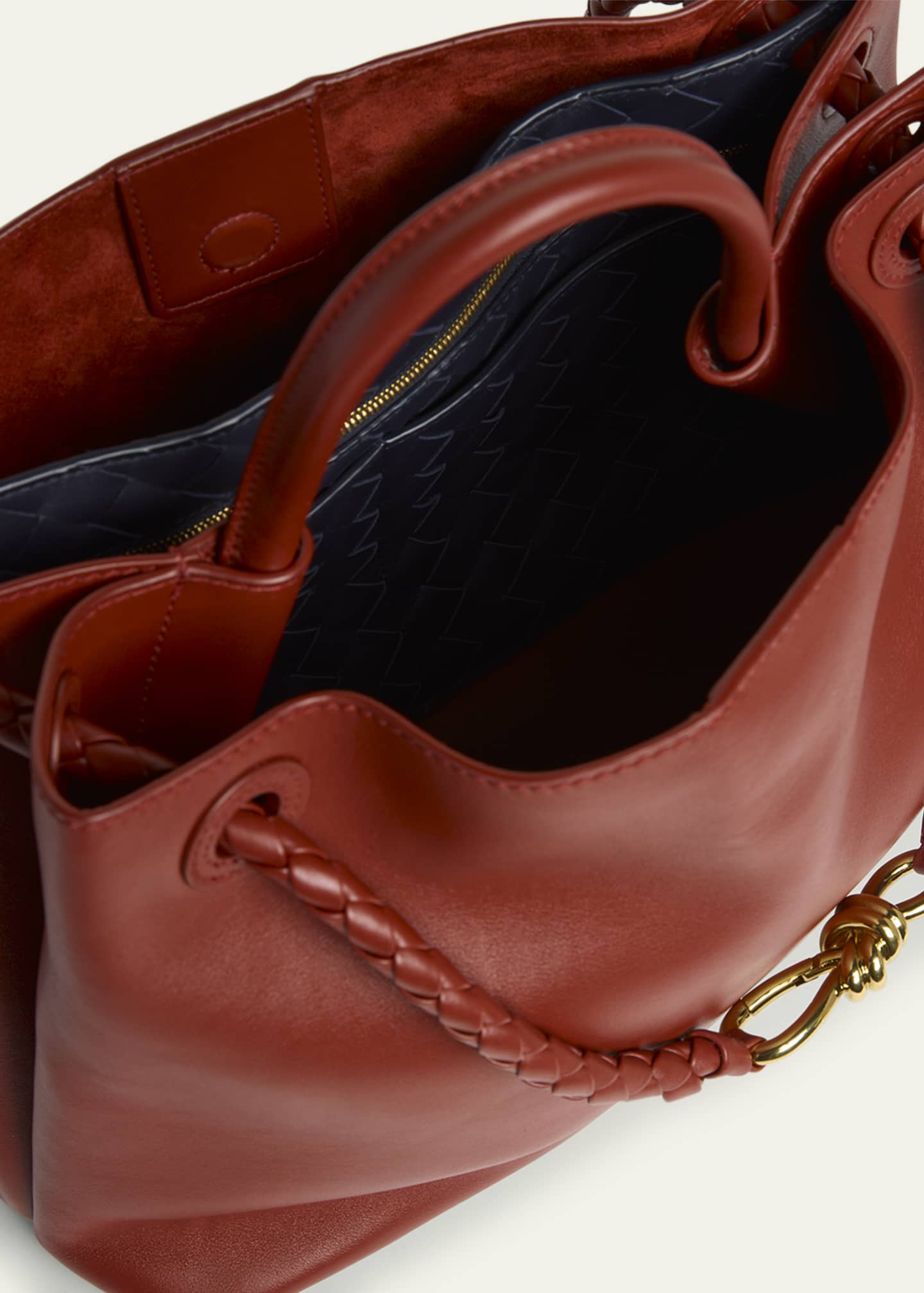 Bottega Veneta Medium Andiamo Leather Shoulder Bag Image 4 of 6