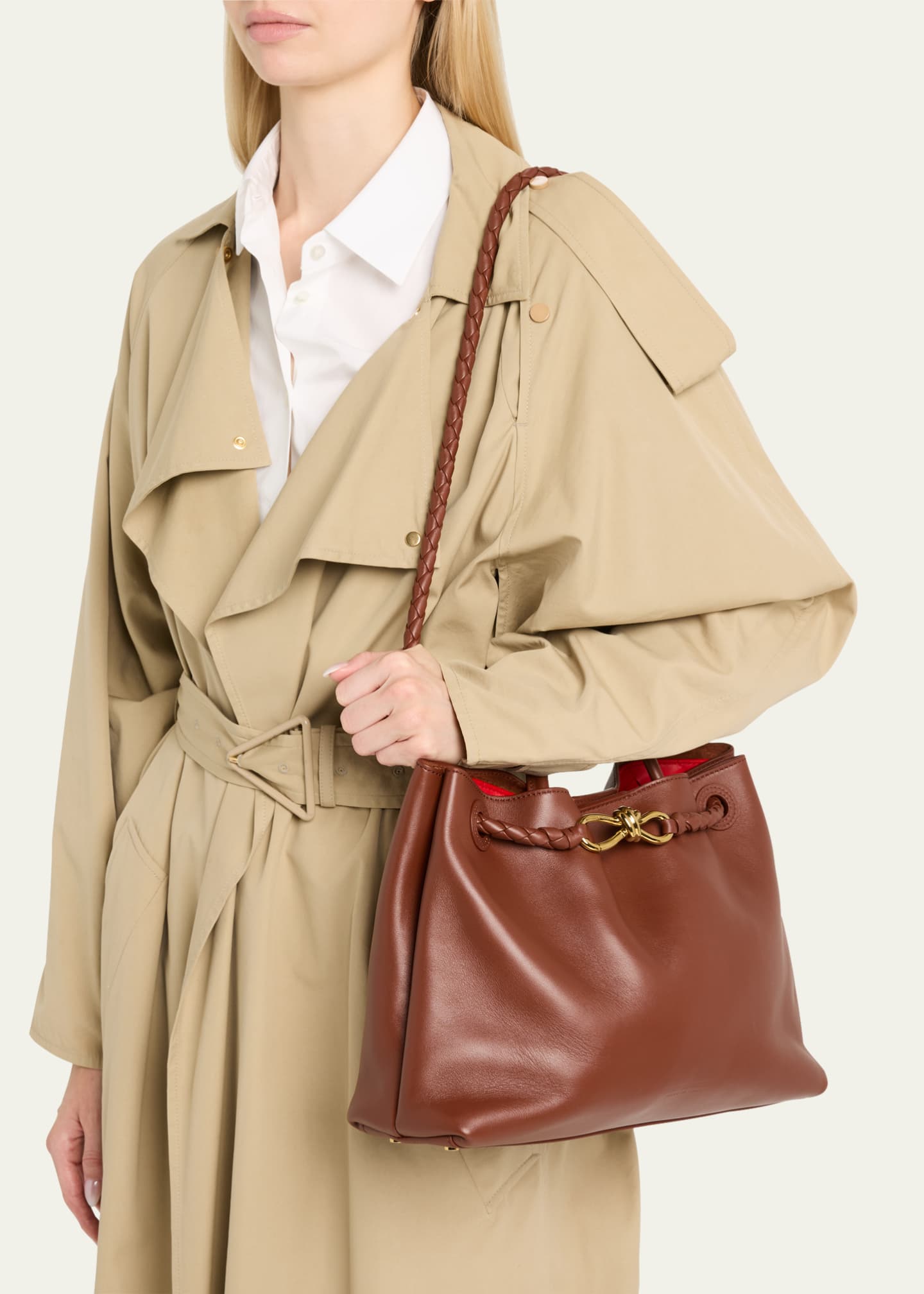 Bottega Veneta Medium Andiamo Leather Shoulder Bag - Bergdorf Goodman