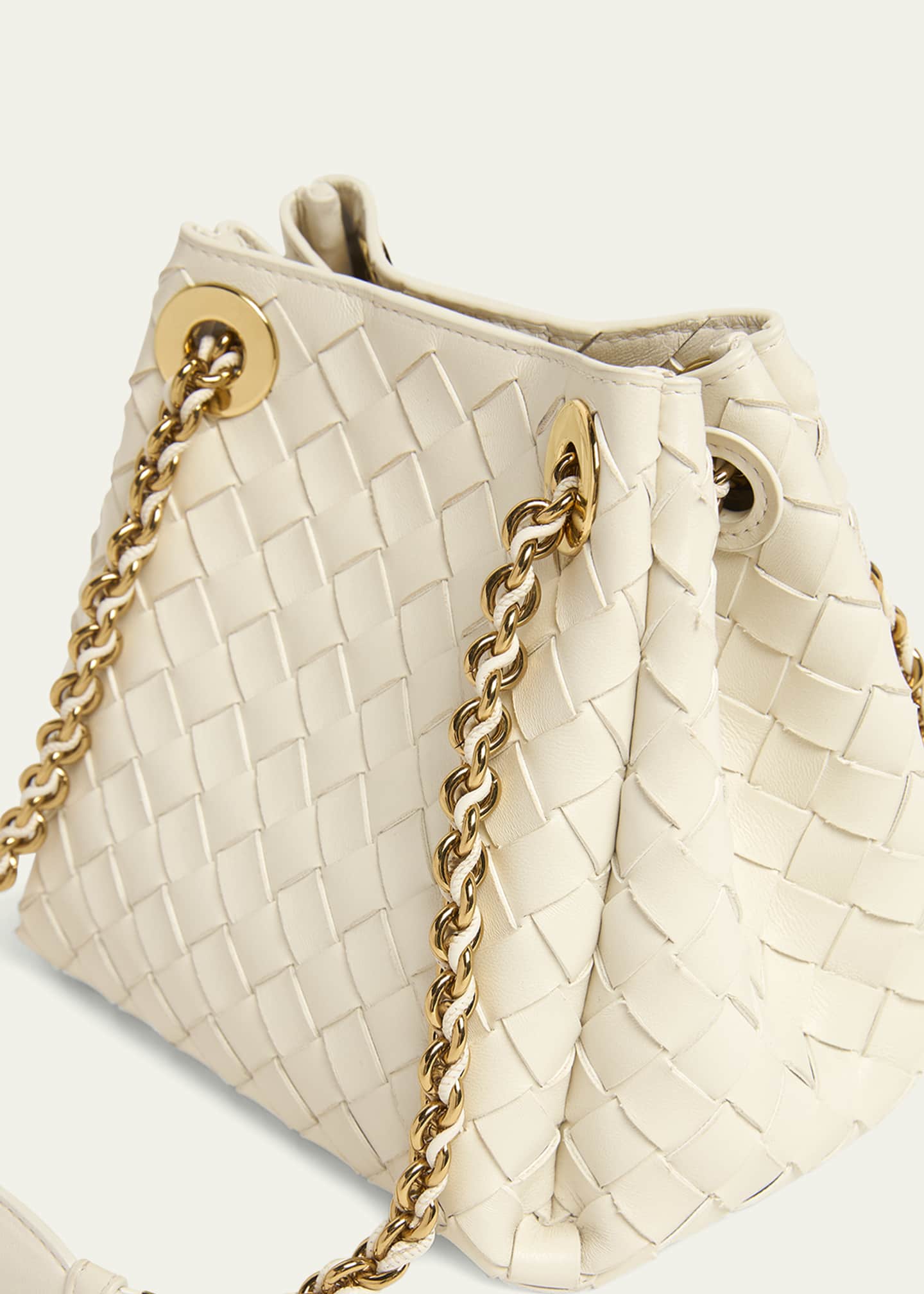 Bottega Veneta Small Parachute Leather Shoulder Bag Image 6 of 6