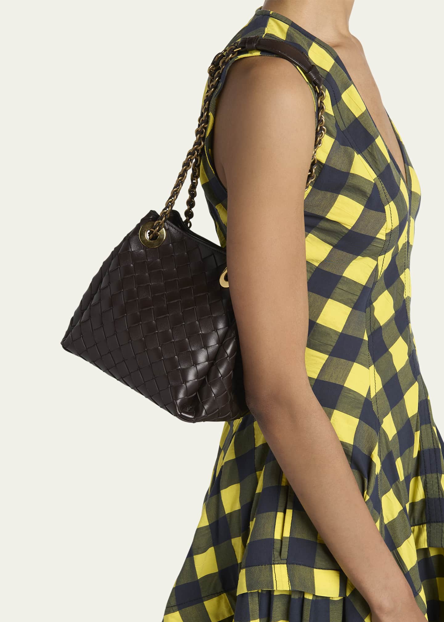 Bottega Veneta Small Parachute Leather Shoulder Bag Image 2 of 6