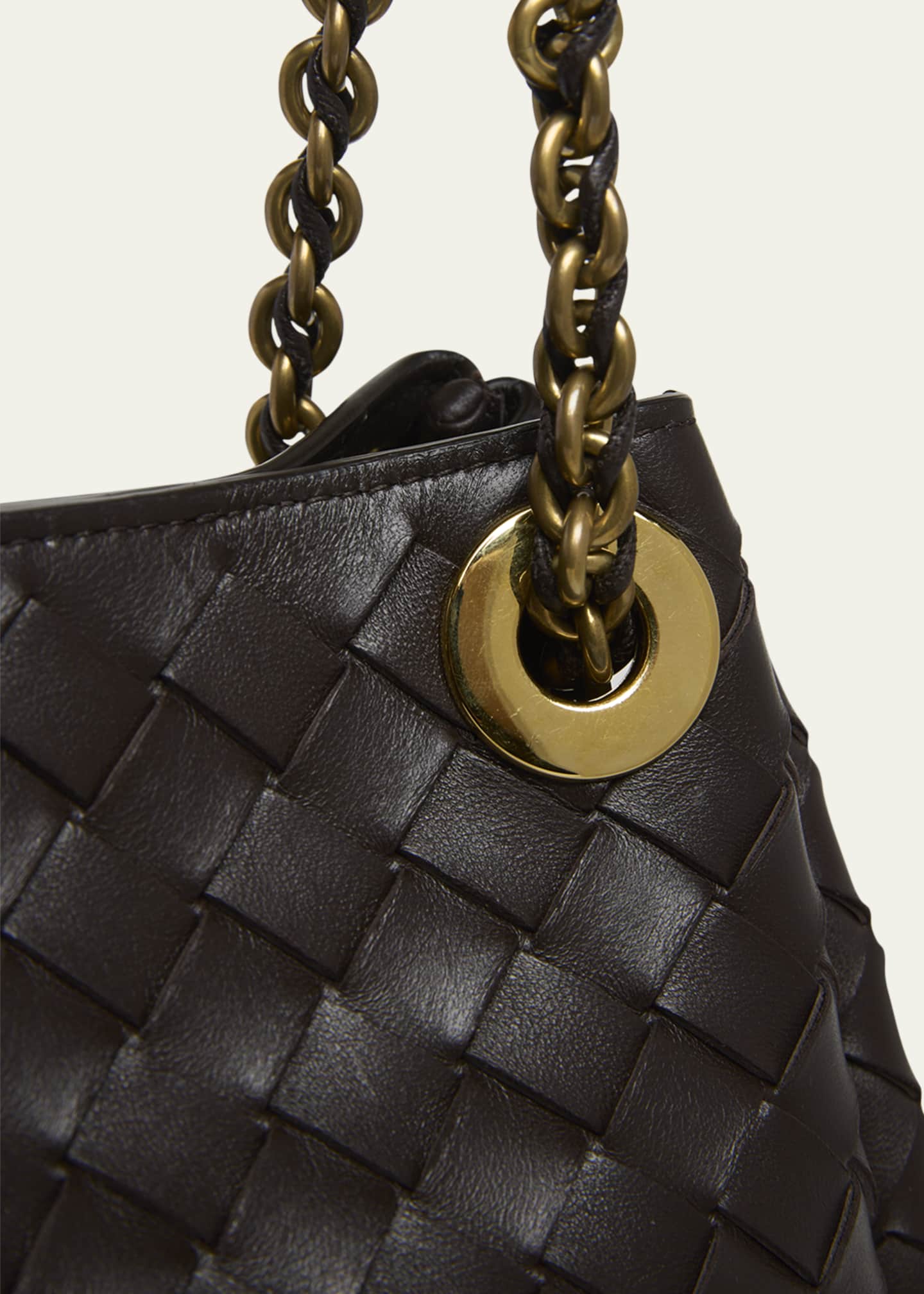 Bottega Veneta Small Parachute Leather Shoulder Bag Image 6 of 6