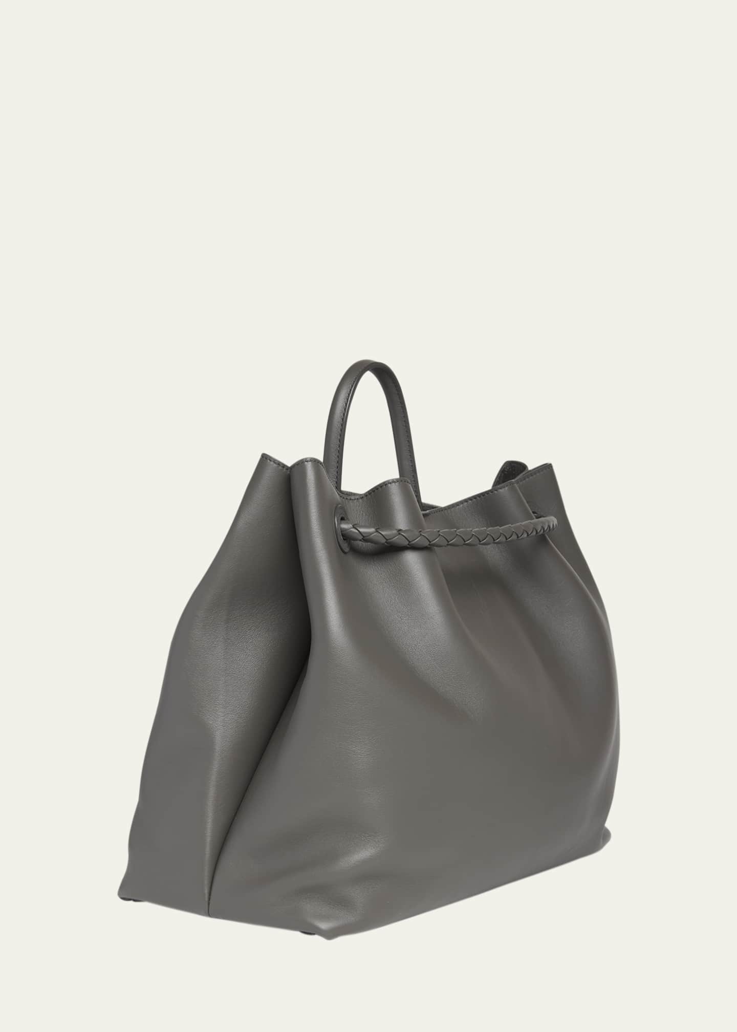 Bottega Veneta Large Andiamo Leather Top-Handle Bag Image 3 of 5