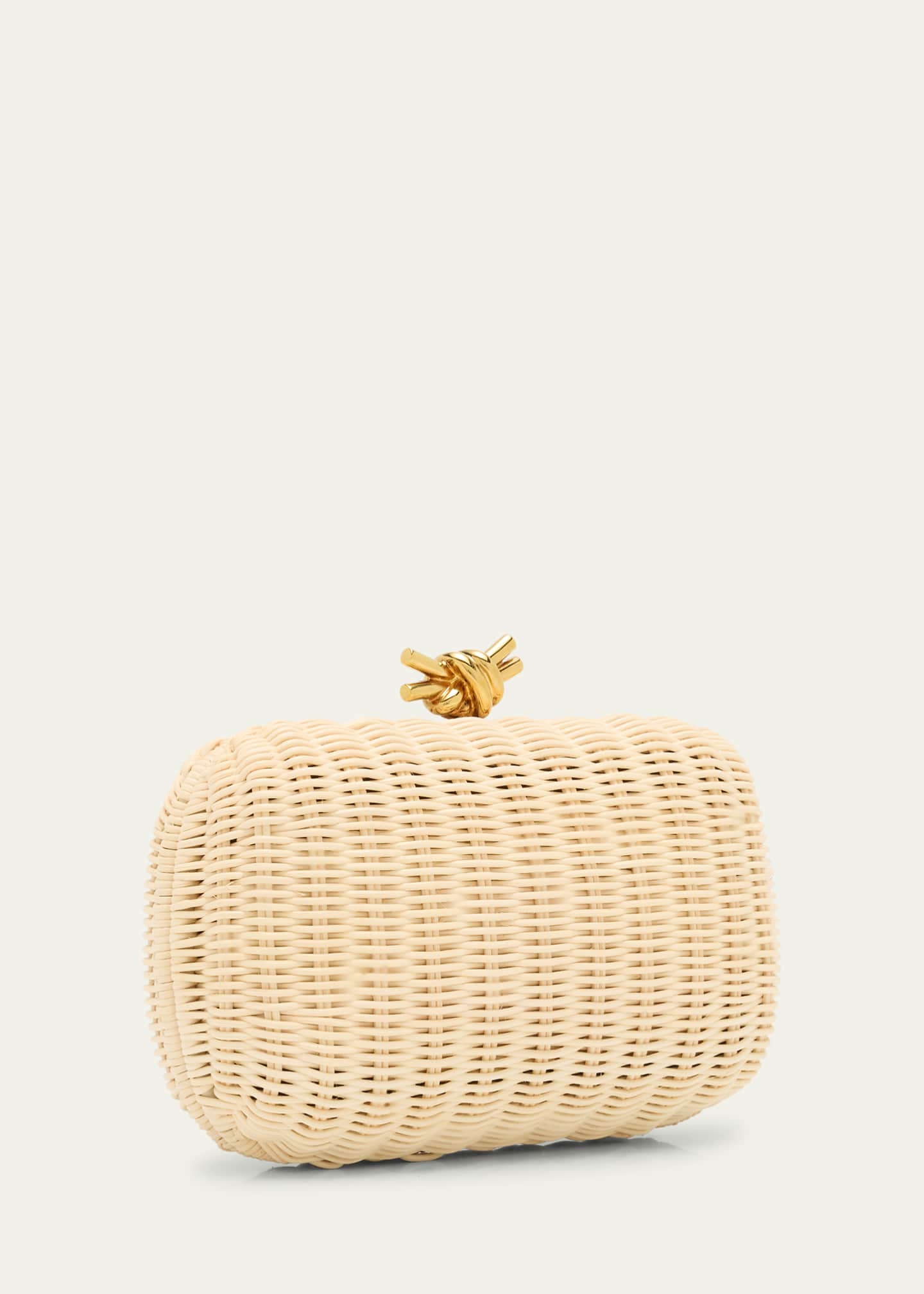 Bottega Veneta Knot Chain Rattan Crossbody Bag Image 3 of 6