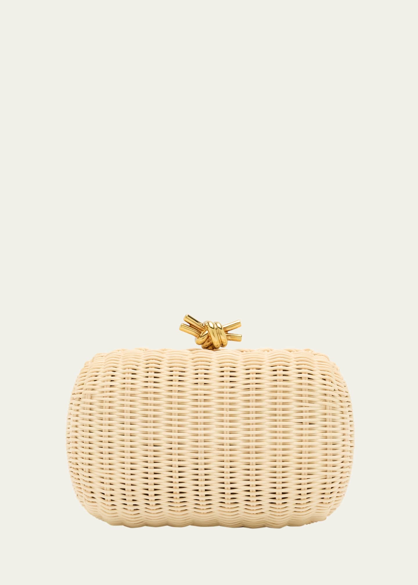 Bottega Veneta Knot Chain Rattan Crossbody Bag Image 1 of 6