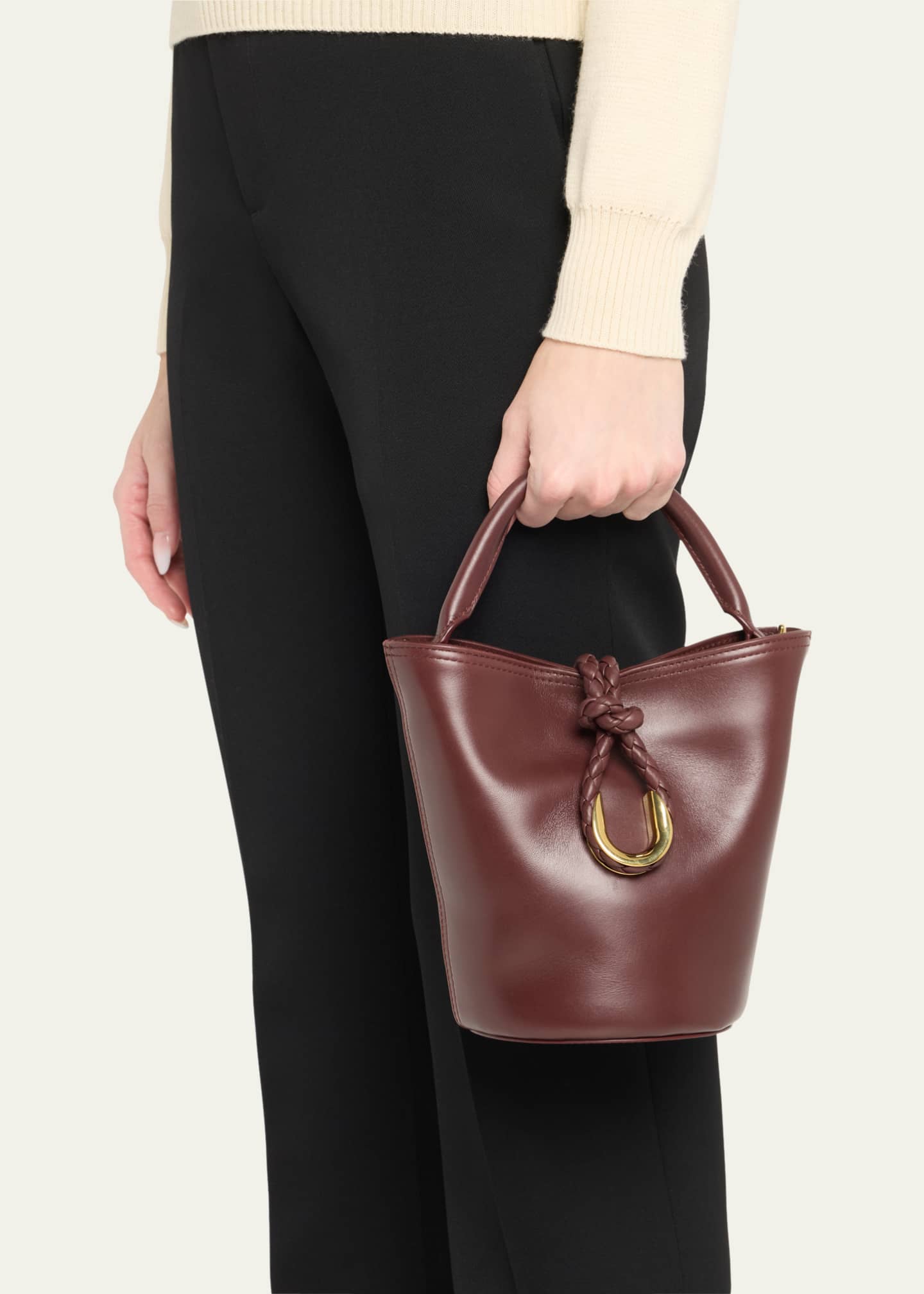 Bottega Veneta Liberta Mini Leather Bucket Bag Image 2 of 6