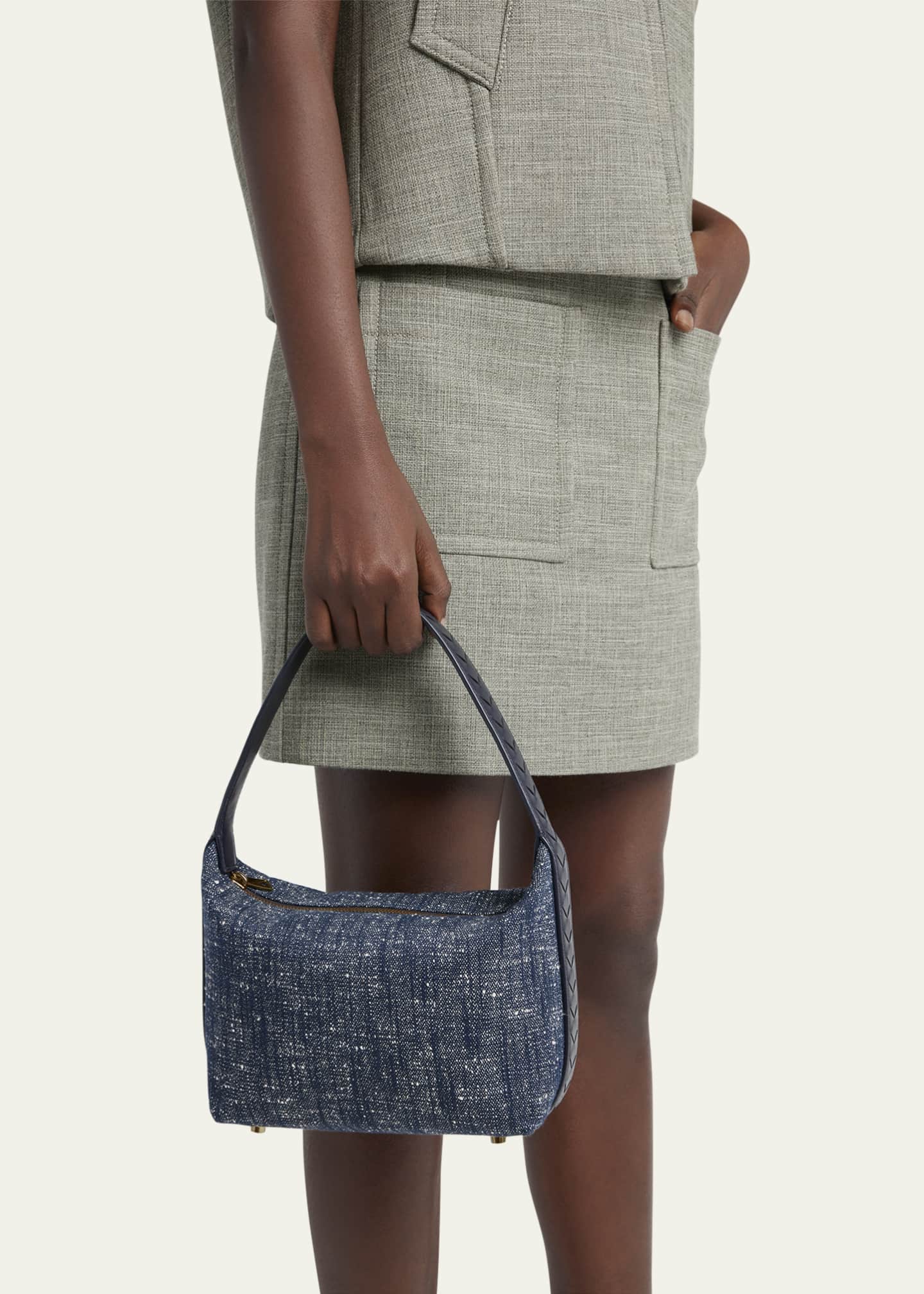 Bottega Veneta Mini Wallace Denim Boucle Shoulder Bag Image 2 of 6