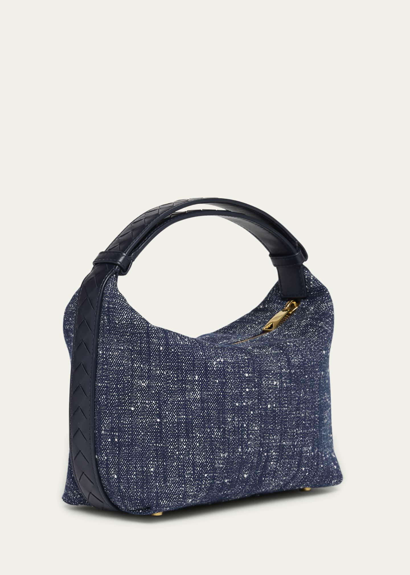 Bottega Veneta Mini Wallace Denim Boucle Shoulder Bag Image 3 of 6