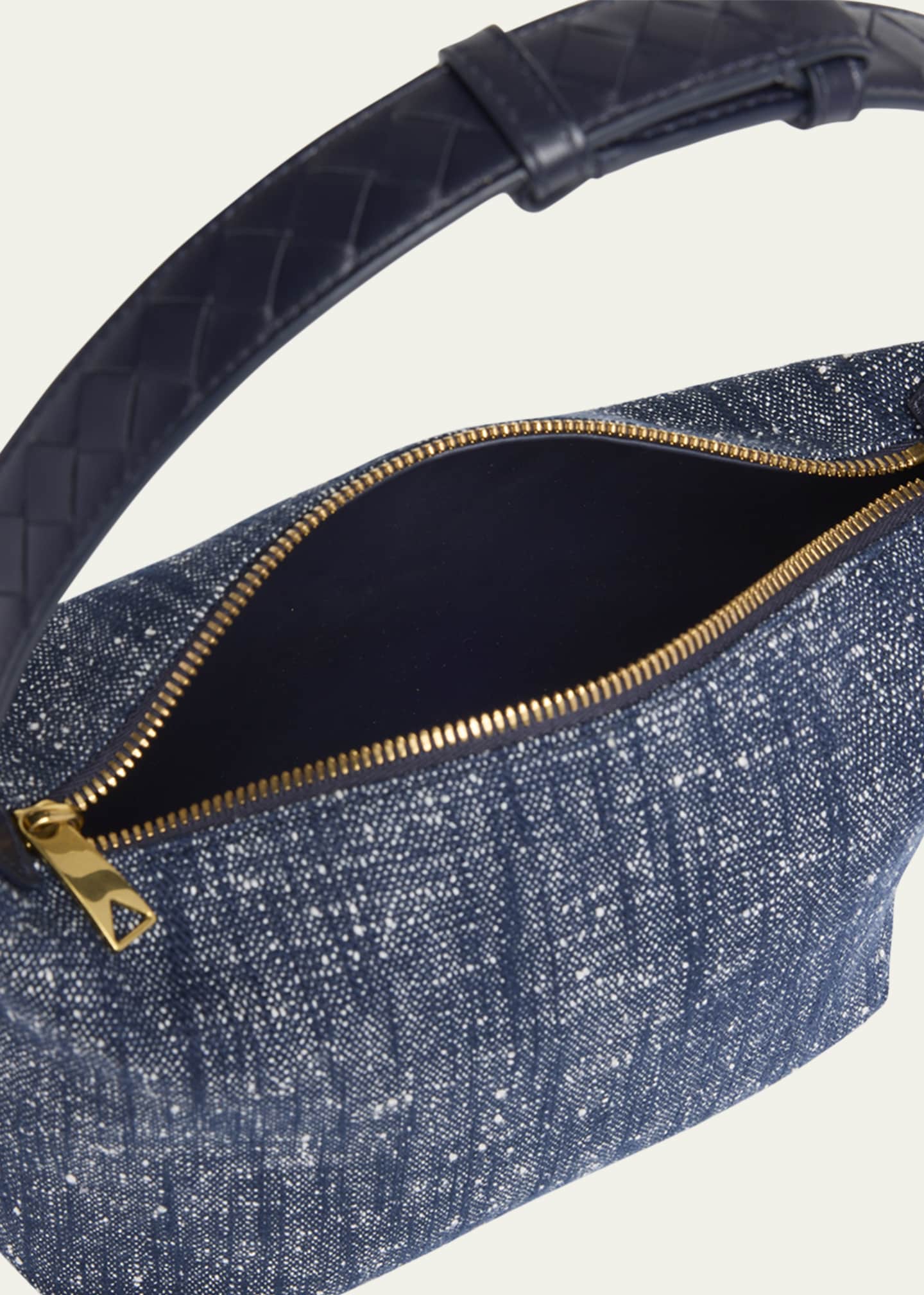 Bottega Veneta Mini Wallace Denim Boucle Shoulder Bag Image 4 of 6