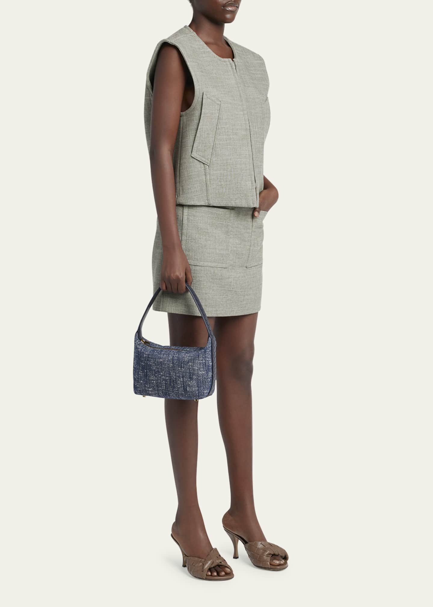 Bottega Veneta Mini Wallace Denim Boucle Shoulder Bag Image 5 of 6