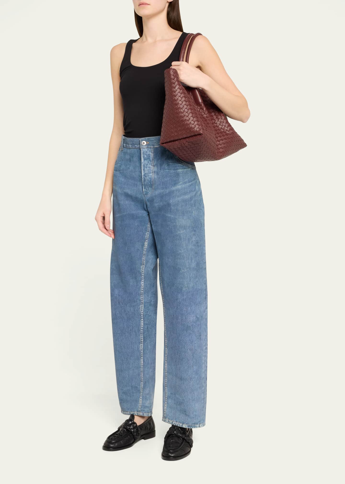 Bottega Veneta Reversible Suede & Leather Tote Bag Image 5 of 6