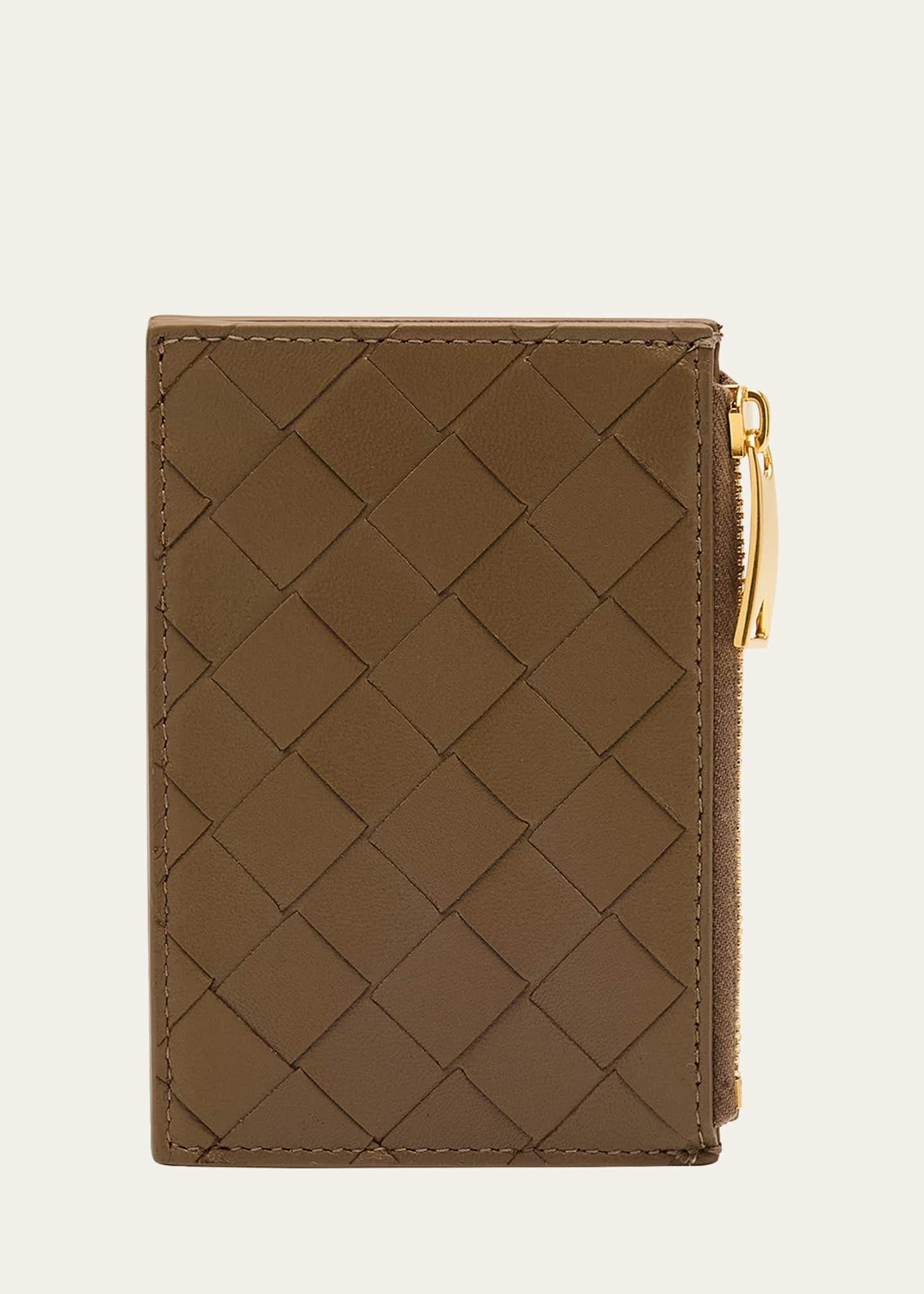 Bottega Veneta Zip Leather Card Case Image 1 of 3