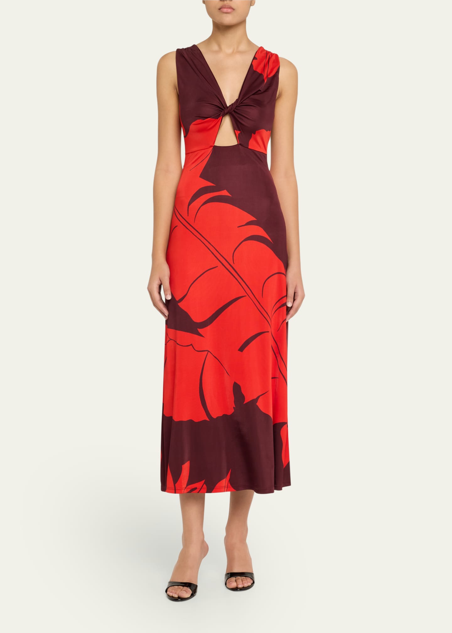 Johanna Ortiz Deep Heart Twisted Cutout Ankle Dress Image 2 of 5