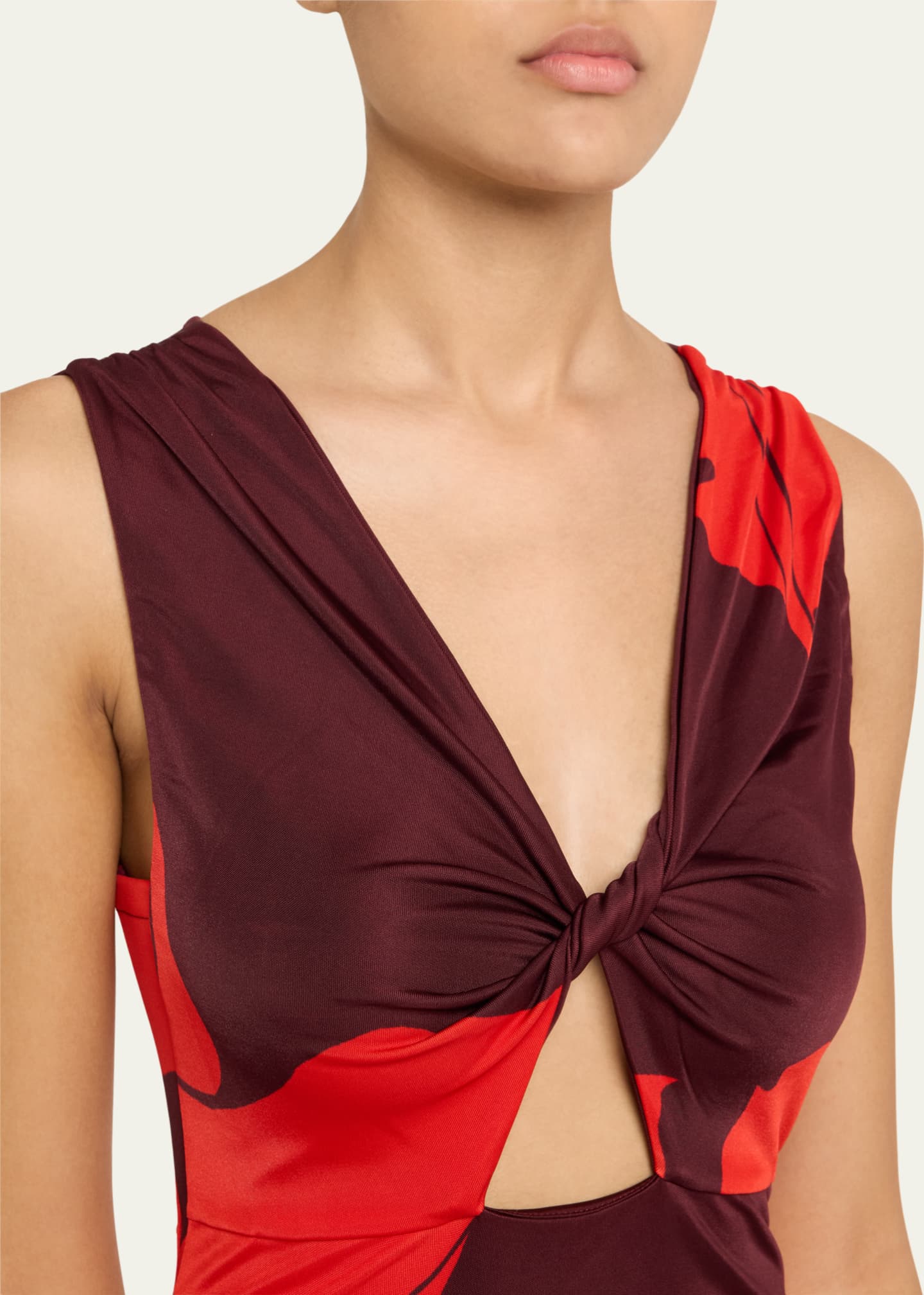 Johanna Ortiz Deep Heart Twisted Cutout Ankle Dress Image 5 of 5