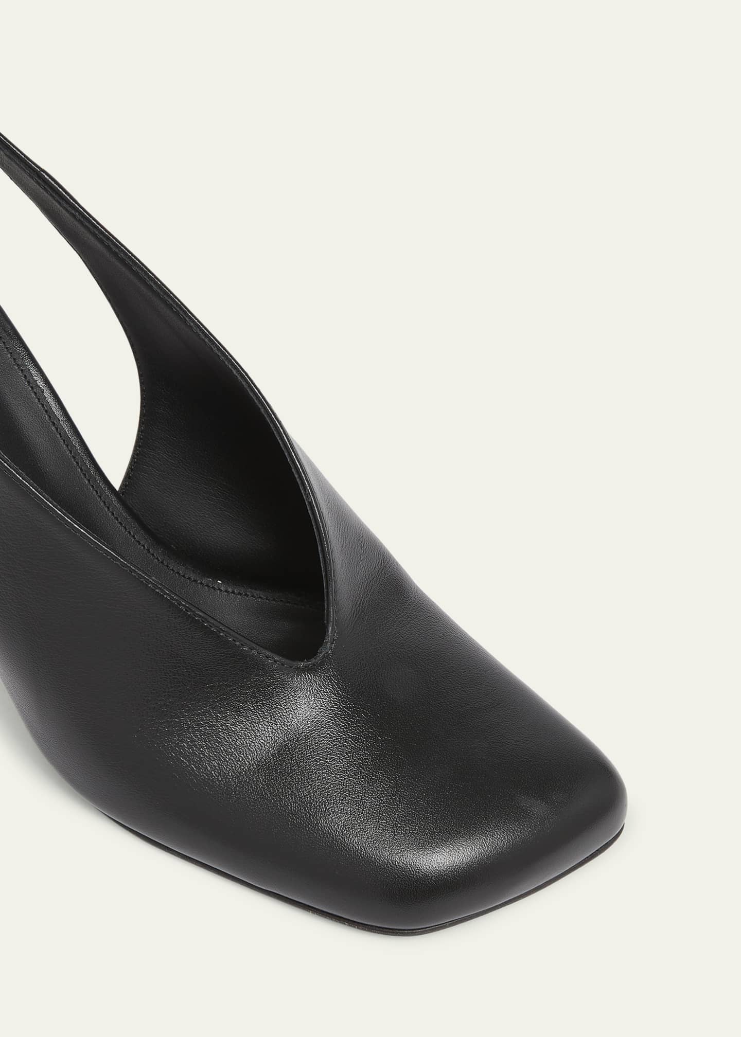 【関税&送料込】Chloe Black Slingback Decollete Andrea CHLOÉ Andrea leather slingback pumps | NET-A-PORTER