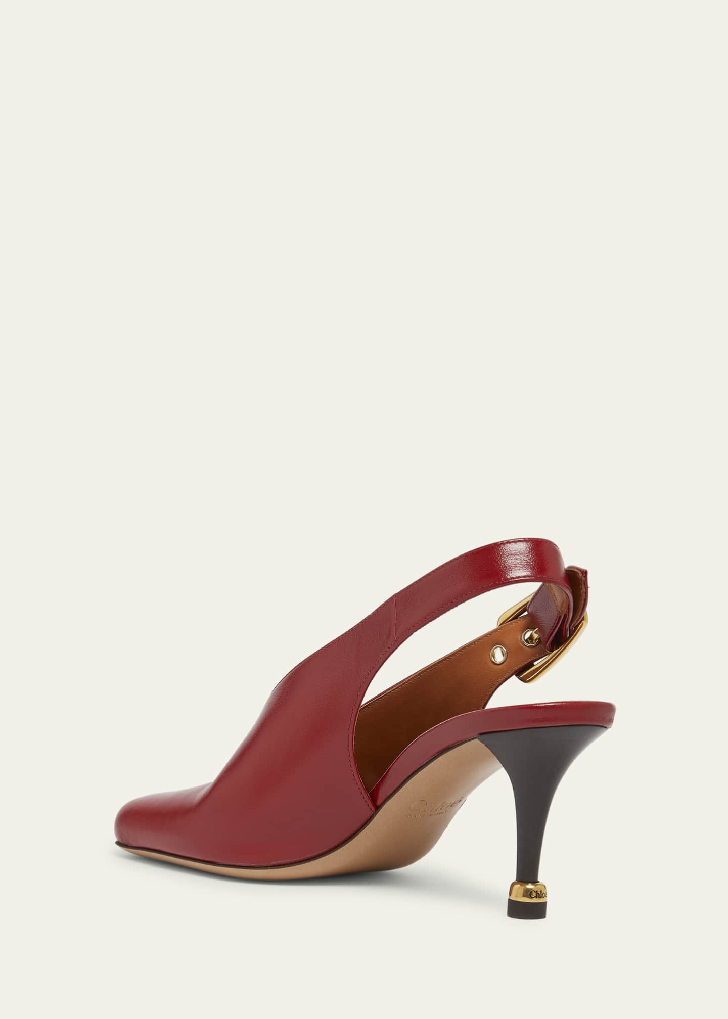 Chloe Andrea Leather Slingback Pumps Image 2 of 3