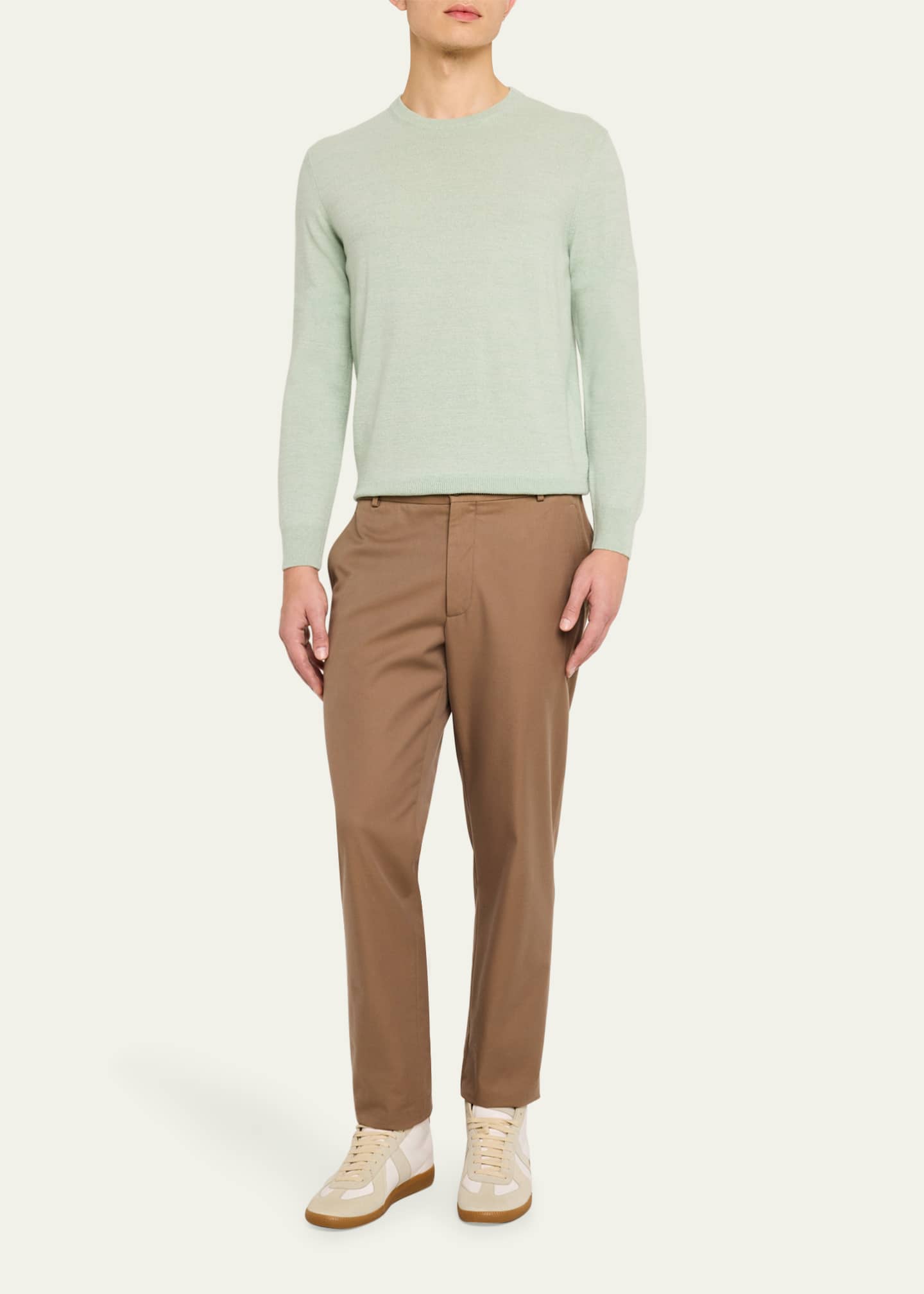 Fioroni Men's Cashmere Crewneck Sweater Image 2 of 5