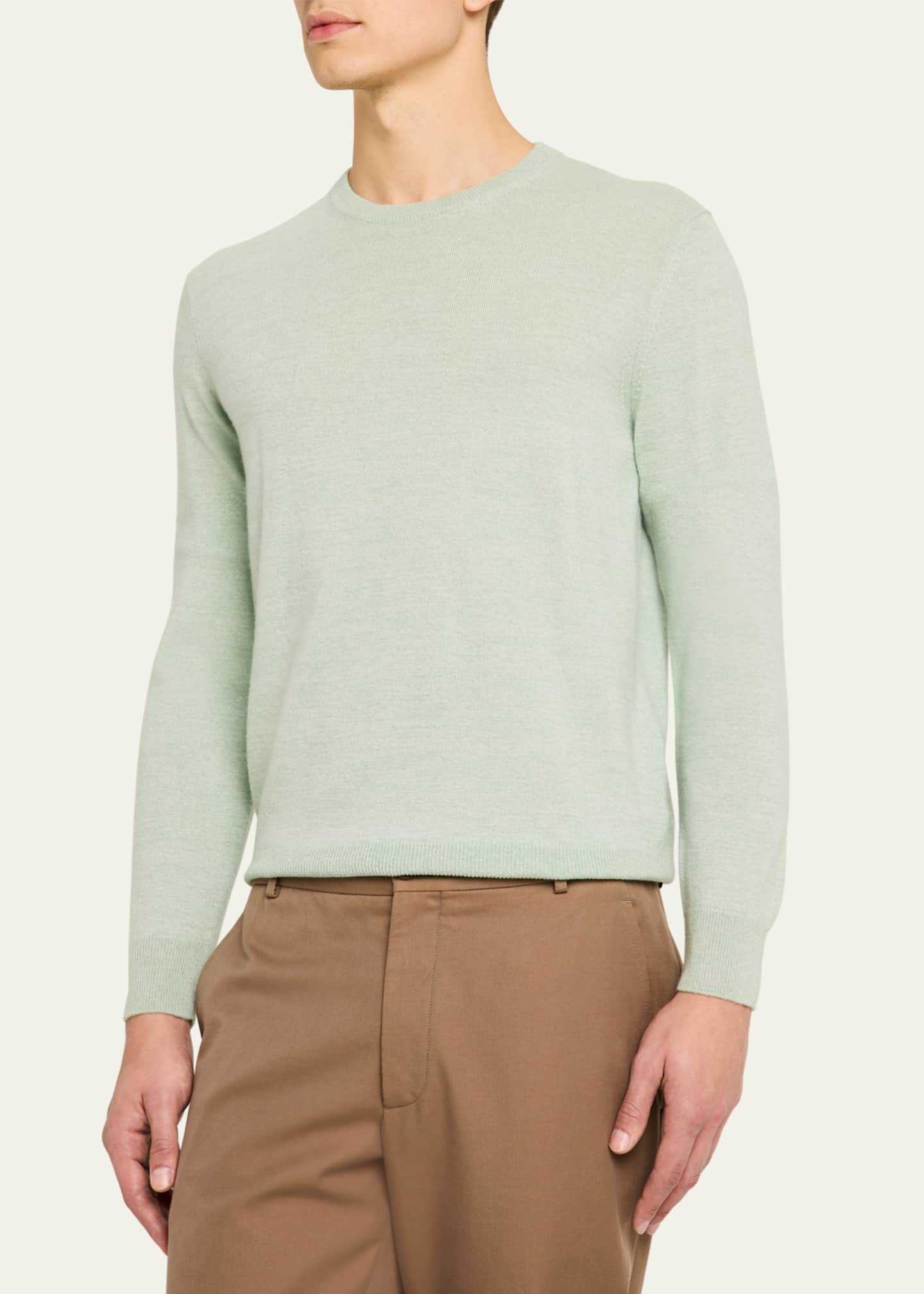 Fioroni Men's Cashmere Crewneck Sweater Image 4 of 5