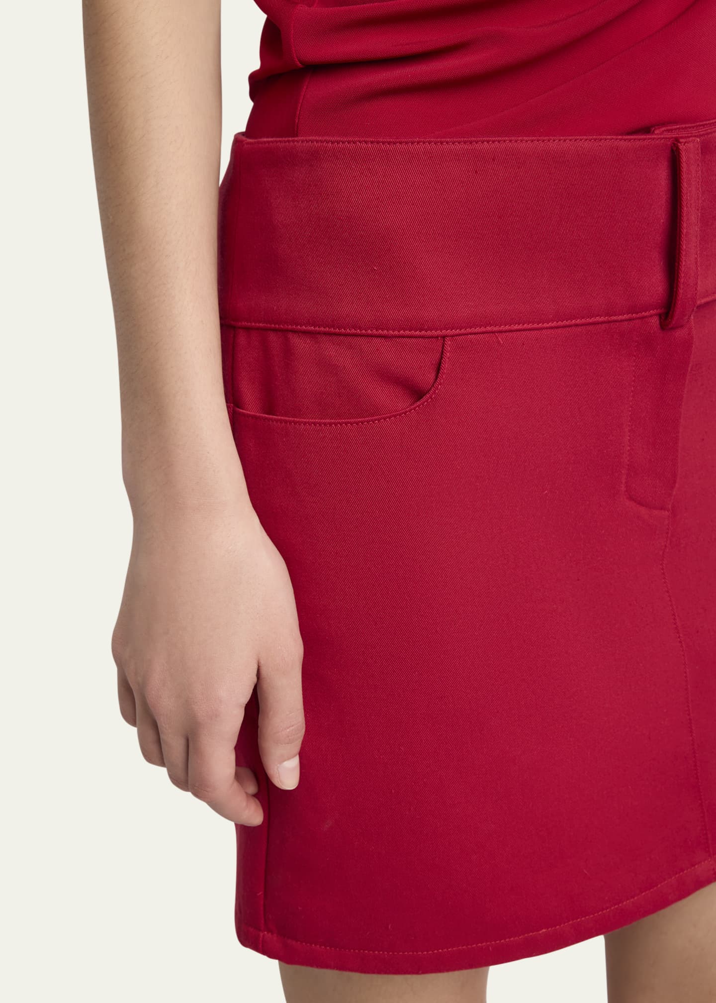Courreges Straight Mini Skirt - Bergdorf Goodman