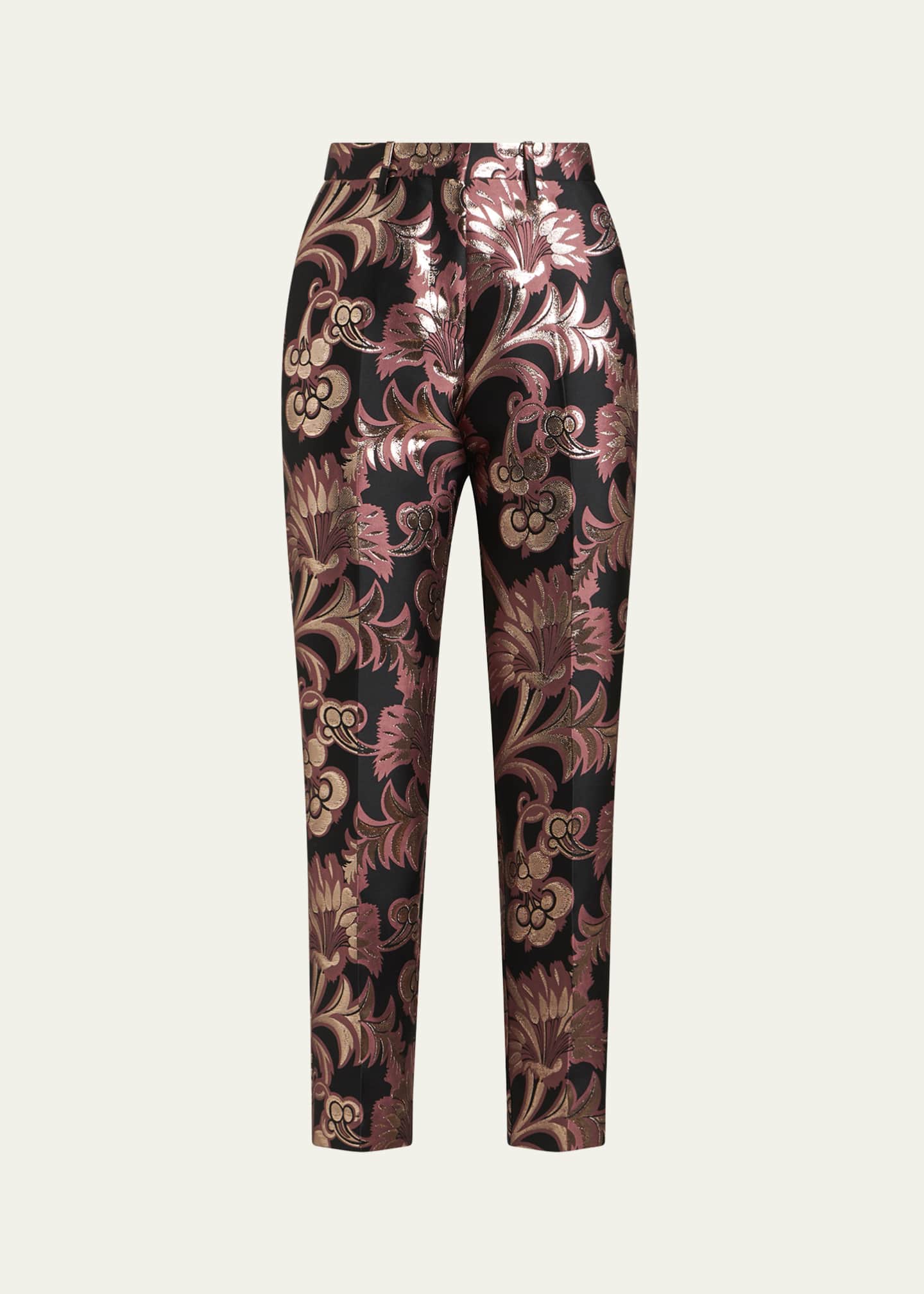 Etro Jacquard Tapered Leg Trousers