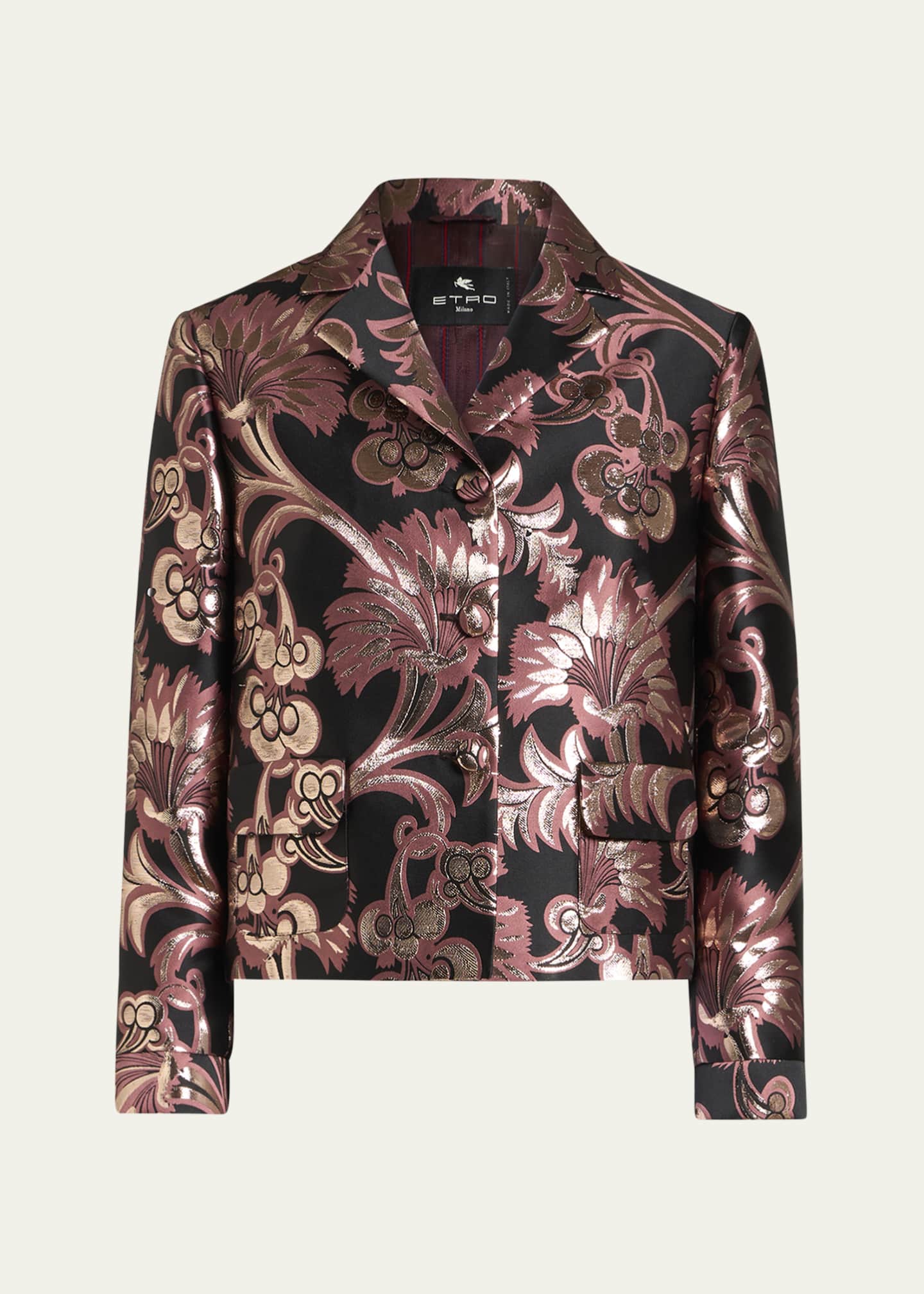 Etro Jacquard Metallic Jacket
