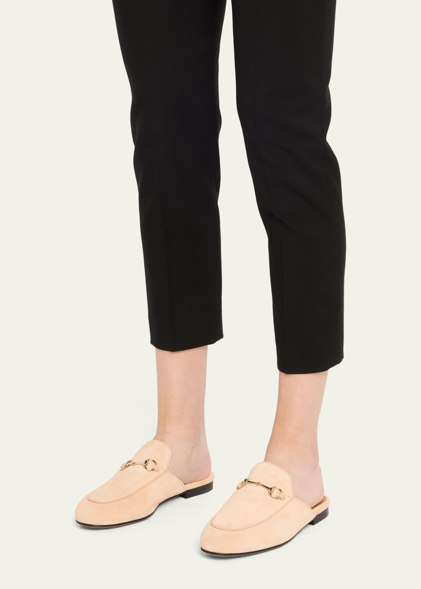 Gucci Princetown Suede Mules - Bergdorf Goodman